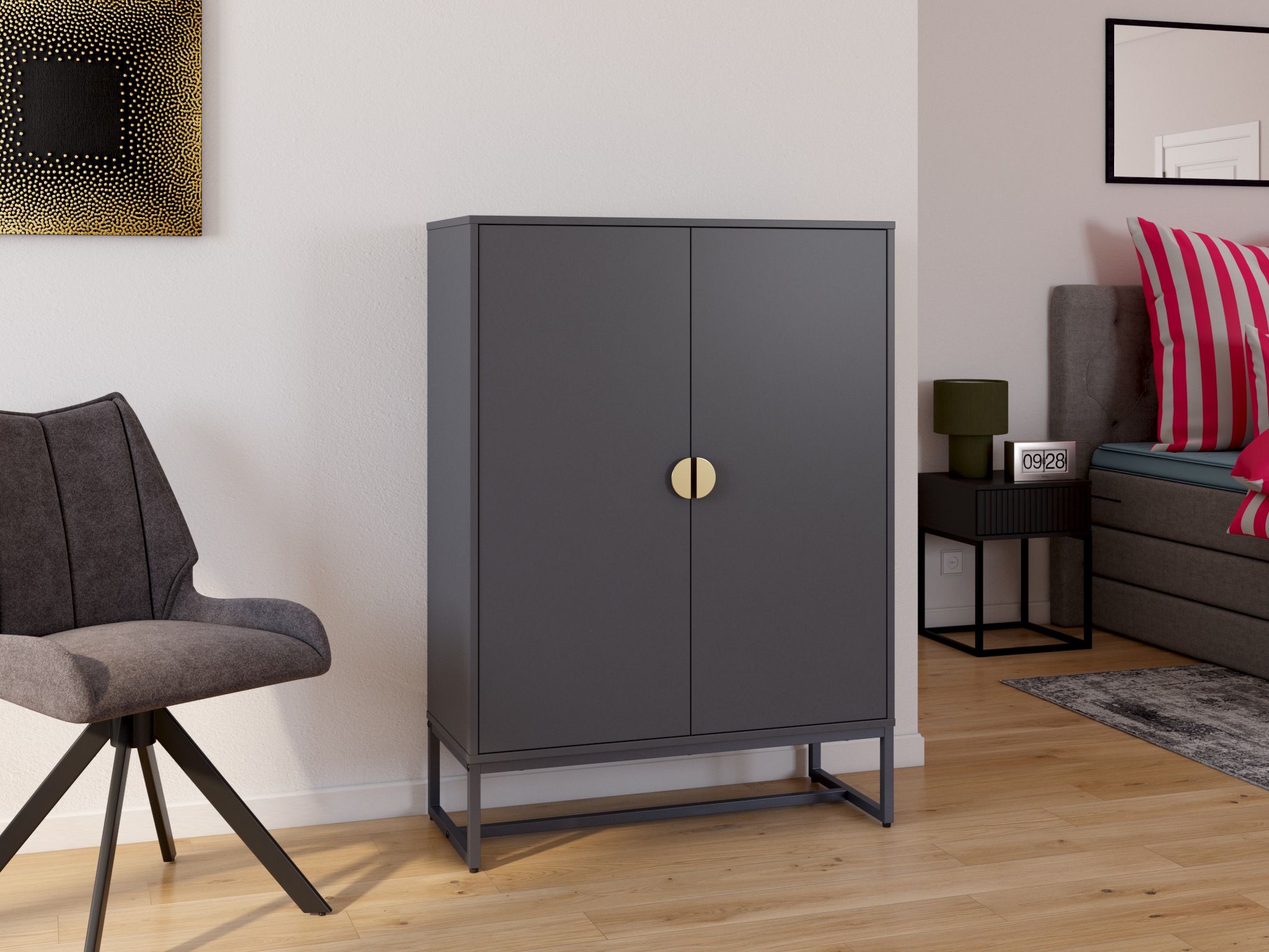 my home Teppich »Hamsa« rechteckig 9 mm Höhe dezenter Glanz, Schrumpf-Garn-Effekt, im Vintage-Look, dichte Qualität