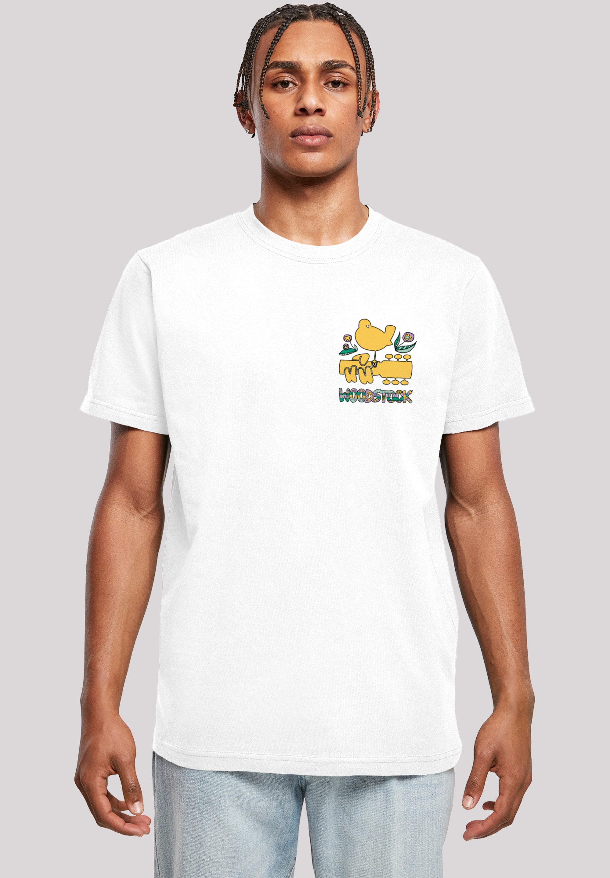 T-Shirt »Woodstock Brust Logo«, Print