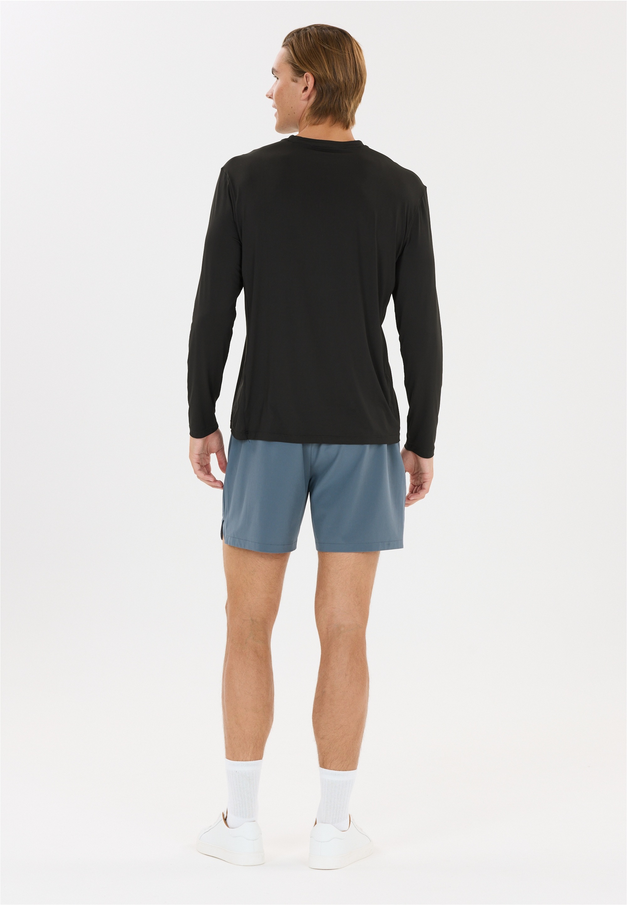 Langarmshirt VIRTUS "Walton", Herren, Gr. L, schwarz, 89% Polyamid, 11% Elasthan, unifarben, normal, Rundhals, Shirts Langarmshirt, mit praktischer Quick-Dry-Funktion 3