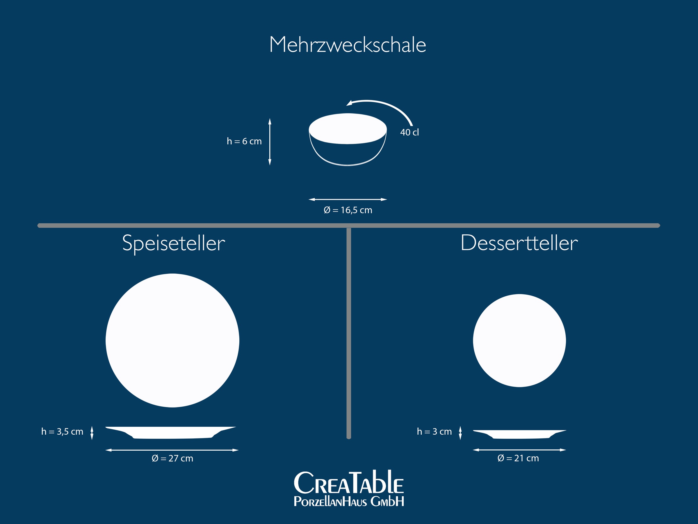 CreaTable Teller-Set »Joy, Geschirr-Set, 12-tlg.« Hochwertiges Steinzeug, Skandinavische Klarheit