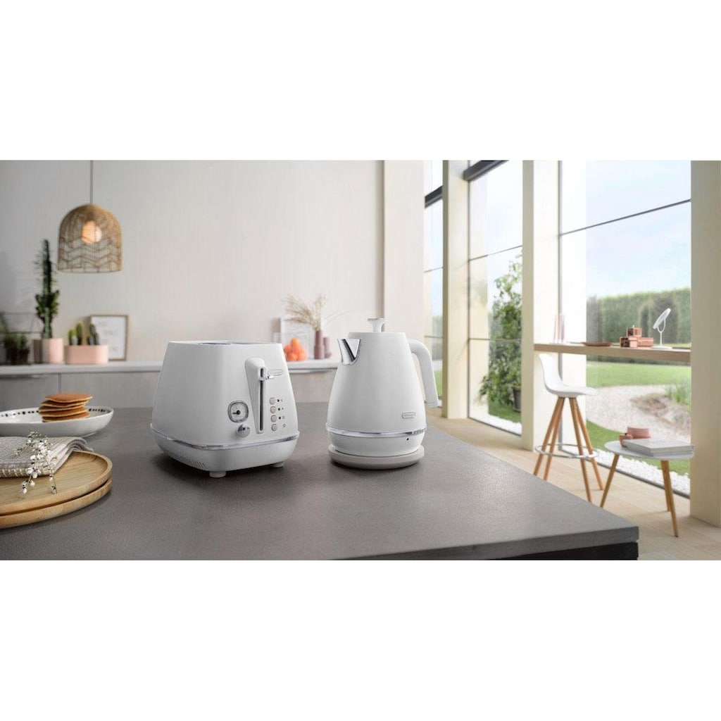 De'Longhi Wasserkocher »Distinta Moments, KBIN 2001.W – Sunshine White«, 1,7 l, 2000 W