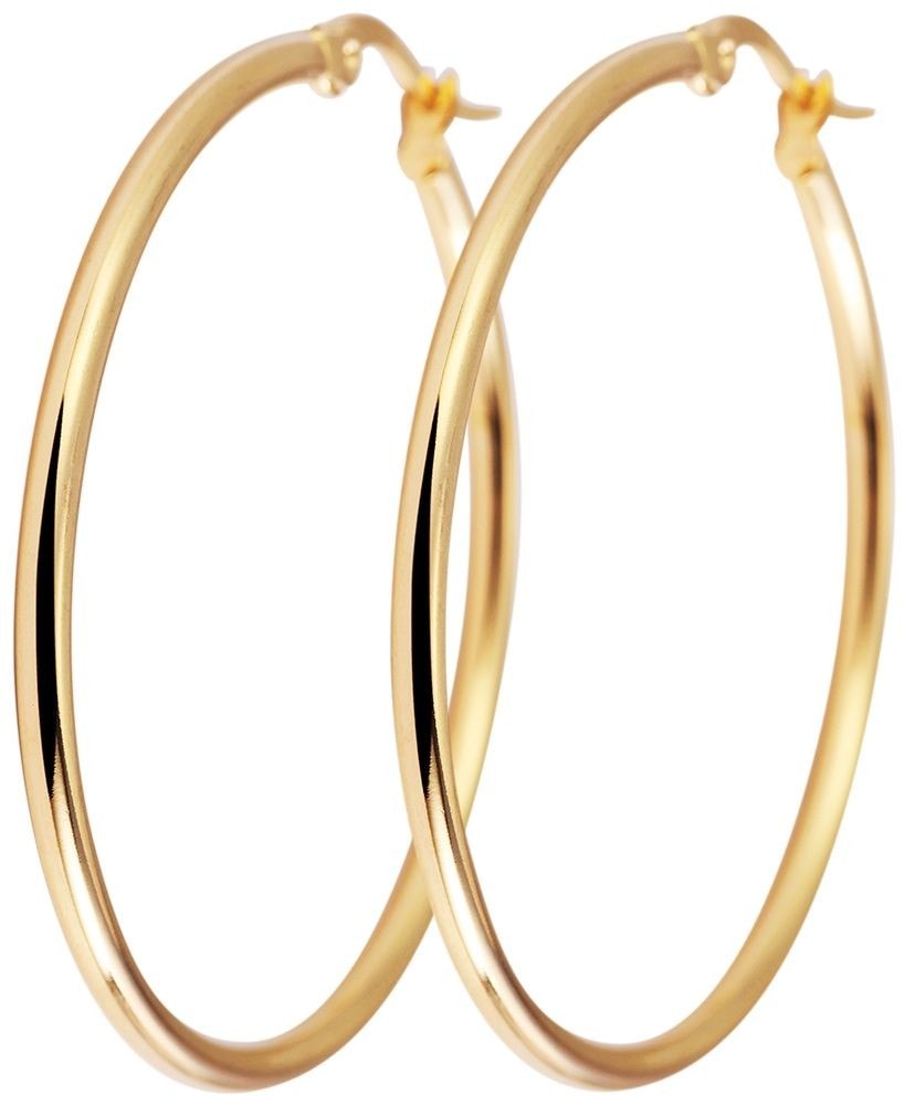 Adelia´s Paar Creolen »Neuheit 2025 - Damen Creolen aus poliertem Edelstahl«