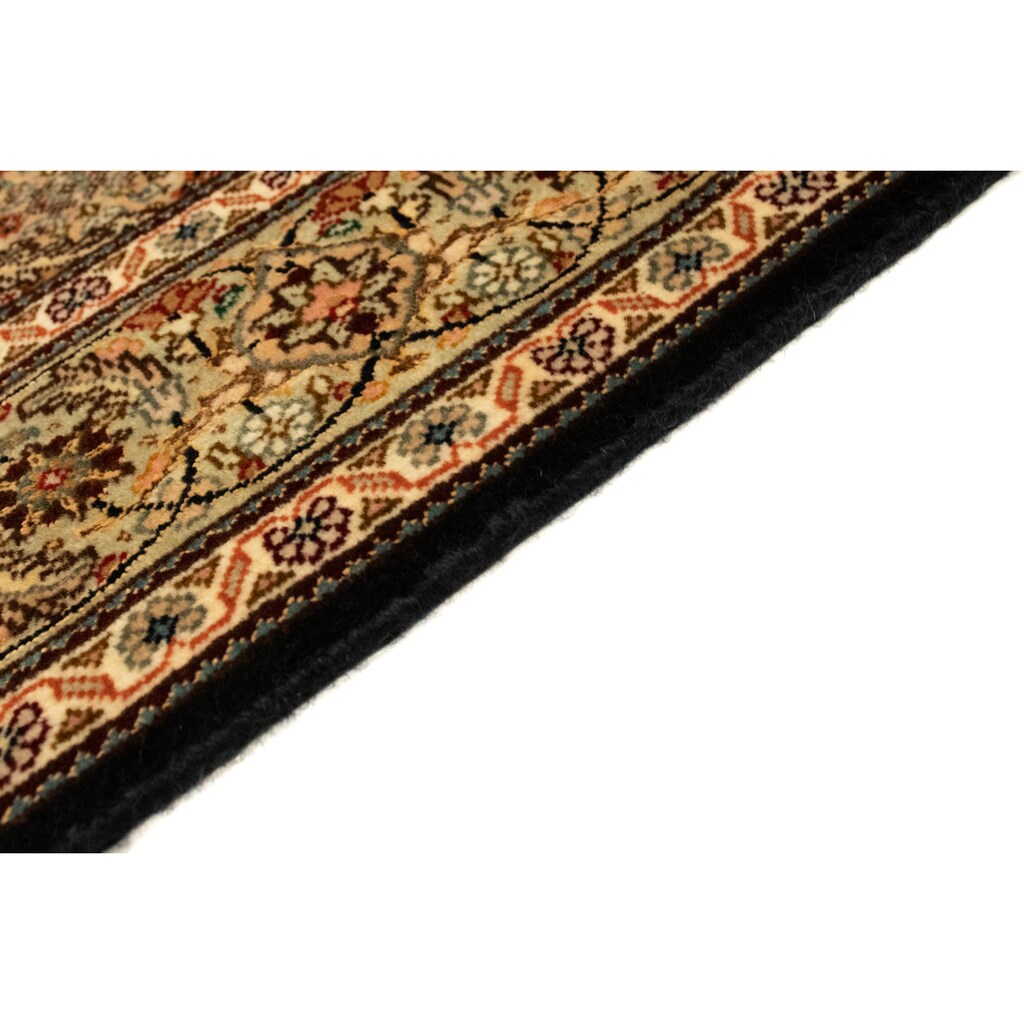 morgenland Teppich »Täbriz 50 Raj Teppich handgeknüpft schwarz«, rechteckig