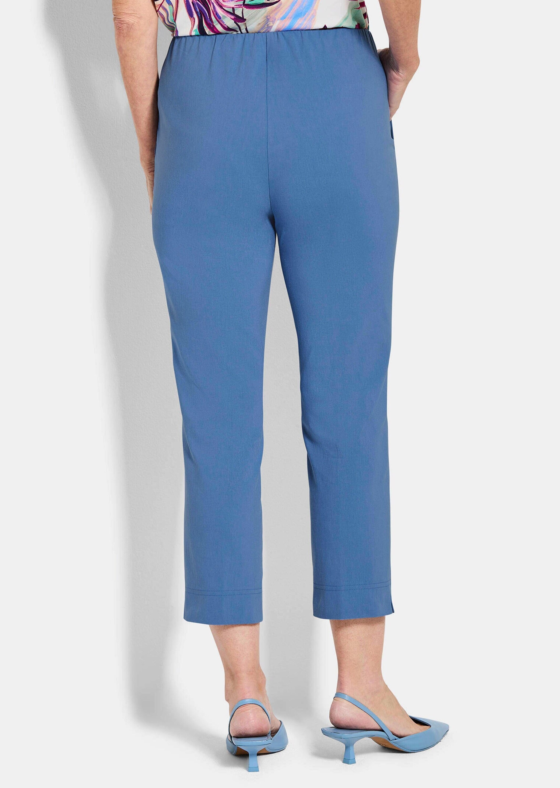 GOLDNER Stretch-Hose »Kurzgröße 7/8-Bengalinhose BELLA mit Biesen«