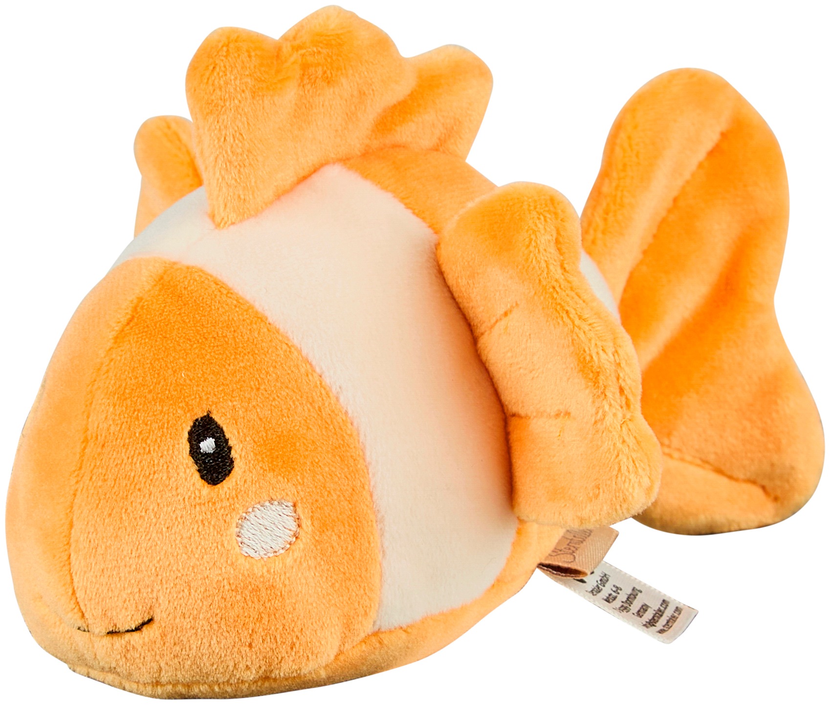 "Kuscheltier STERNTALER ""Clownfisch, S"", orange (dunkel gelb), Plüschfiguren, KinderB:10cm H:10cm T:16cm, Plüsch, Kuscheltier, B:10cm H:10cm T:16cm"
