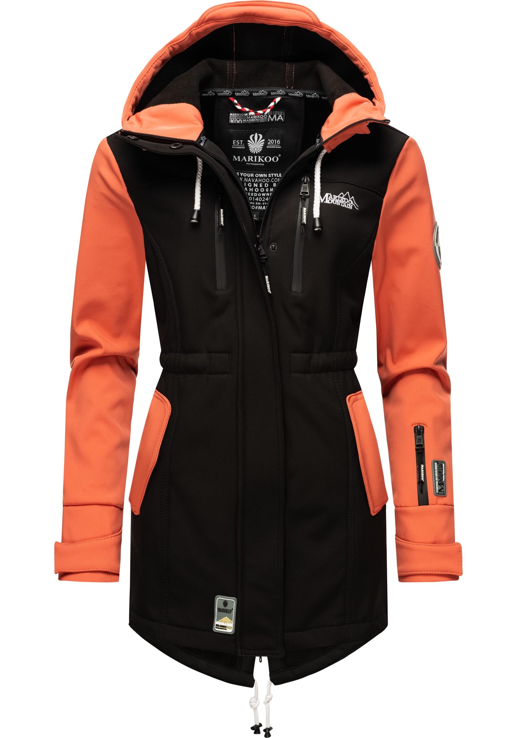Marikoo Funktionsmantel "Zimtzicke" Softshell Parka mit Kapuze günstig online kaufen