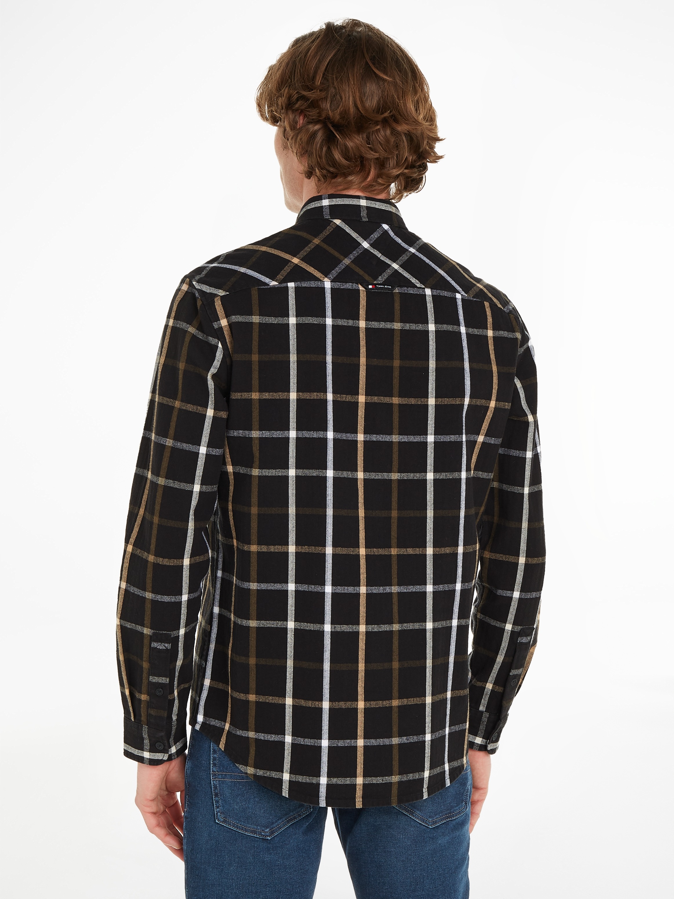 Tommy Jeans Flanellhemd "TJM REG CHECK FLANNEL SHIRT", mit Brusttasche günstig online kaufen