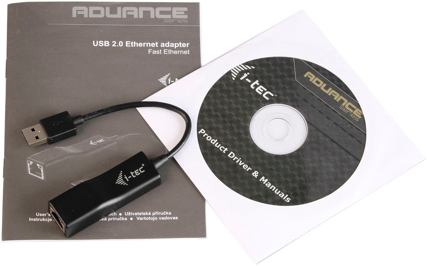 I-TEC USB-Adapter »USB Fast Ethernet Adapter Netzwerkkarte«, RJ-45 (Ethernet) zu USB 2.0
