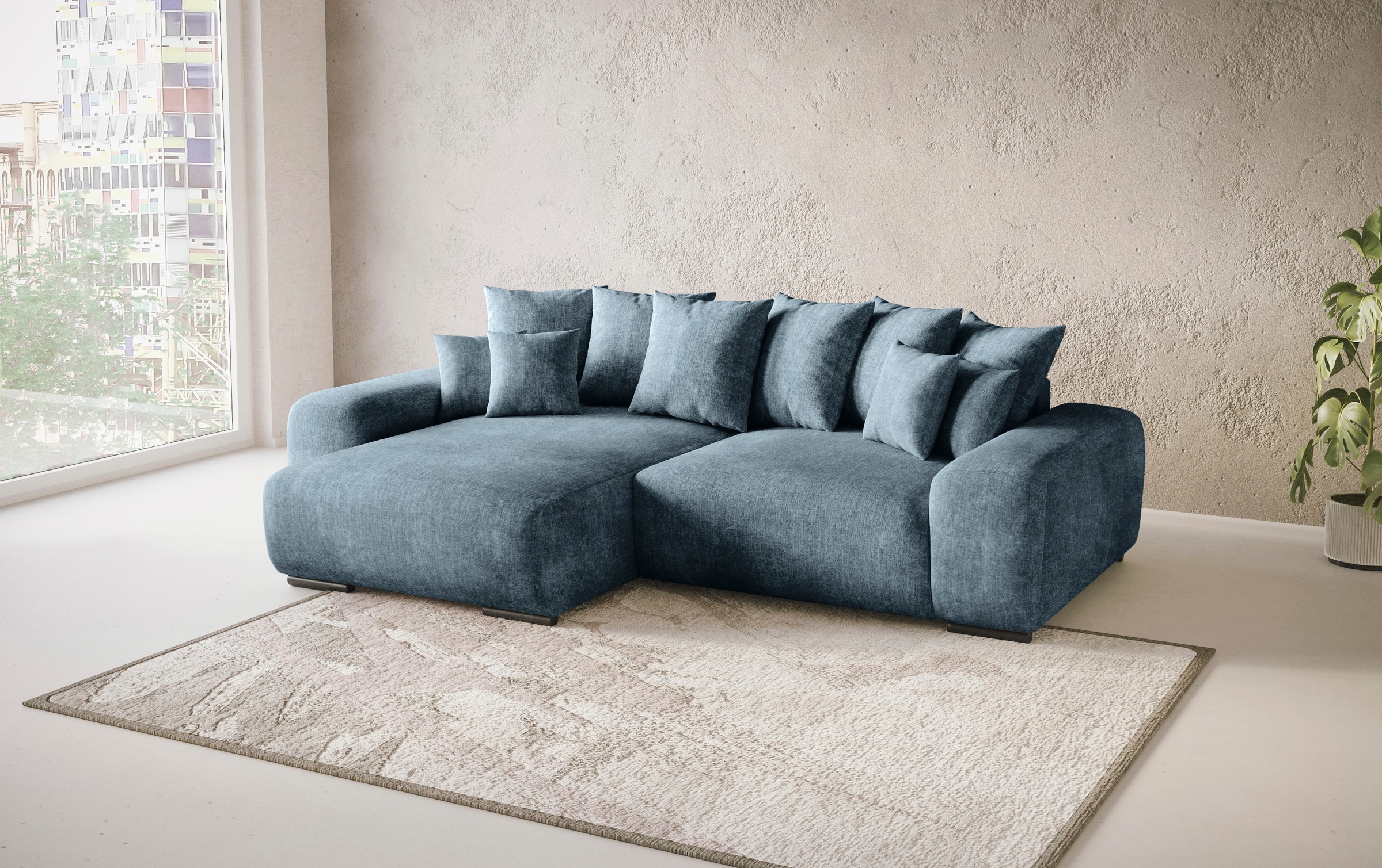 Mr. Couch Ecksofa »Sundance II, L-Form«, mit DuraSpring-Taschenfederkern bis 140 kg belastbar