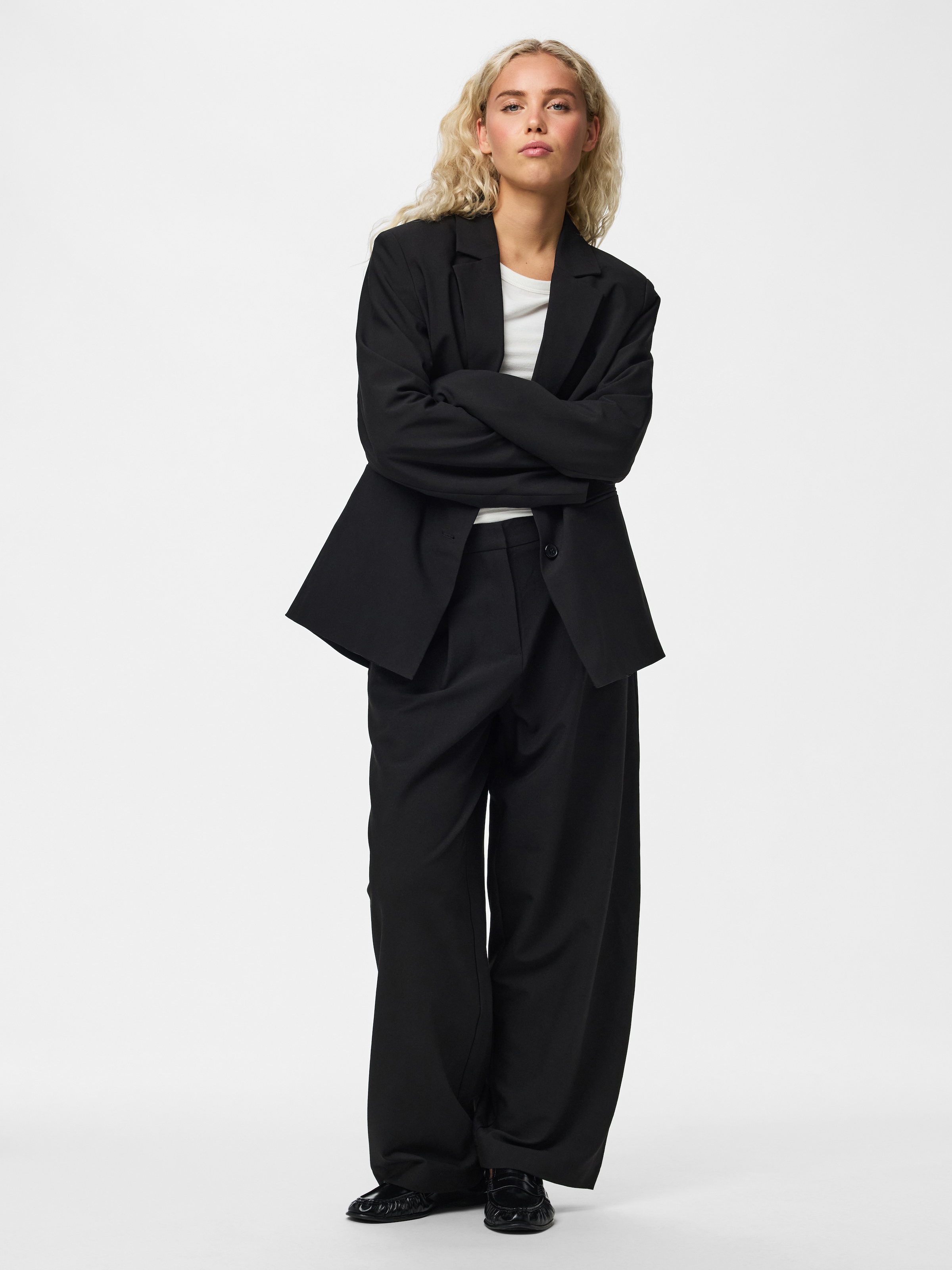 pieces Longblazer »PCBOSELLA LS LOOSE BLAZER NOOS BC« Materialmix