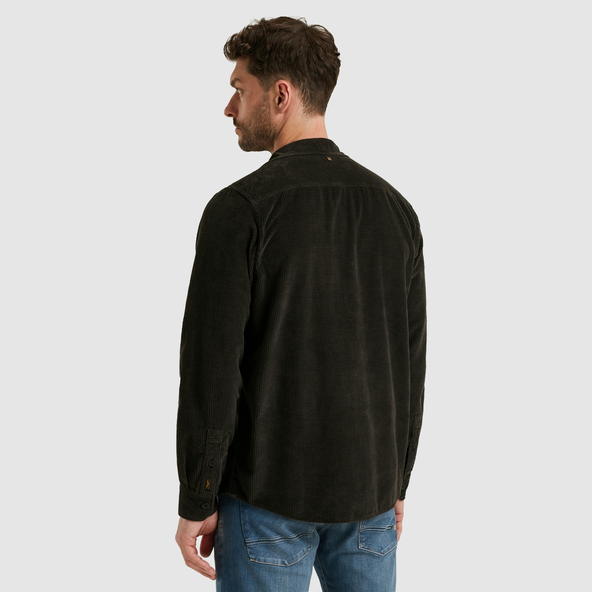 Thumbnail - PME LEGEND Langarmhemd aus softem Cord, mit Knopfleiste