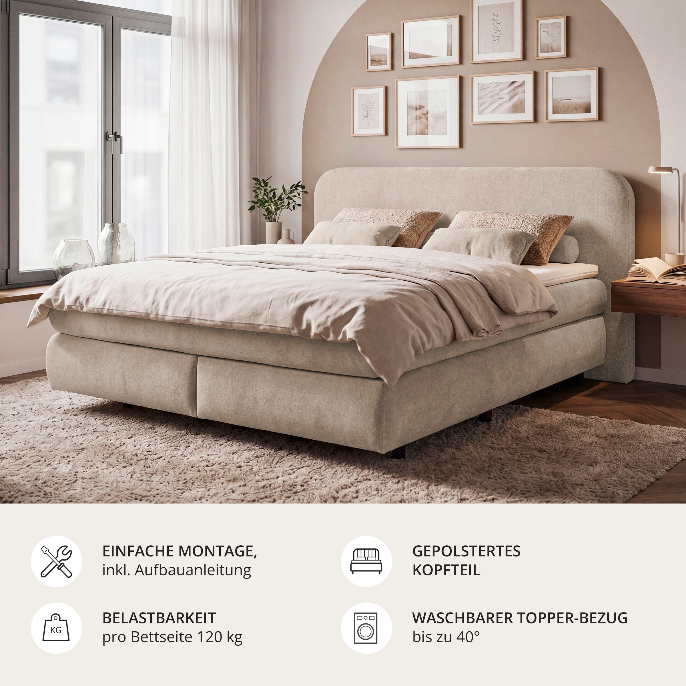 ED EXCITING DESIGN Boxspringbett »Elbrus«