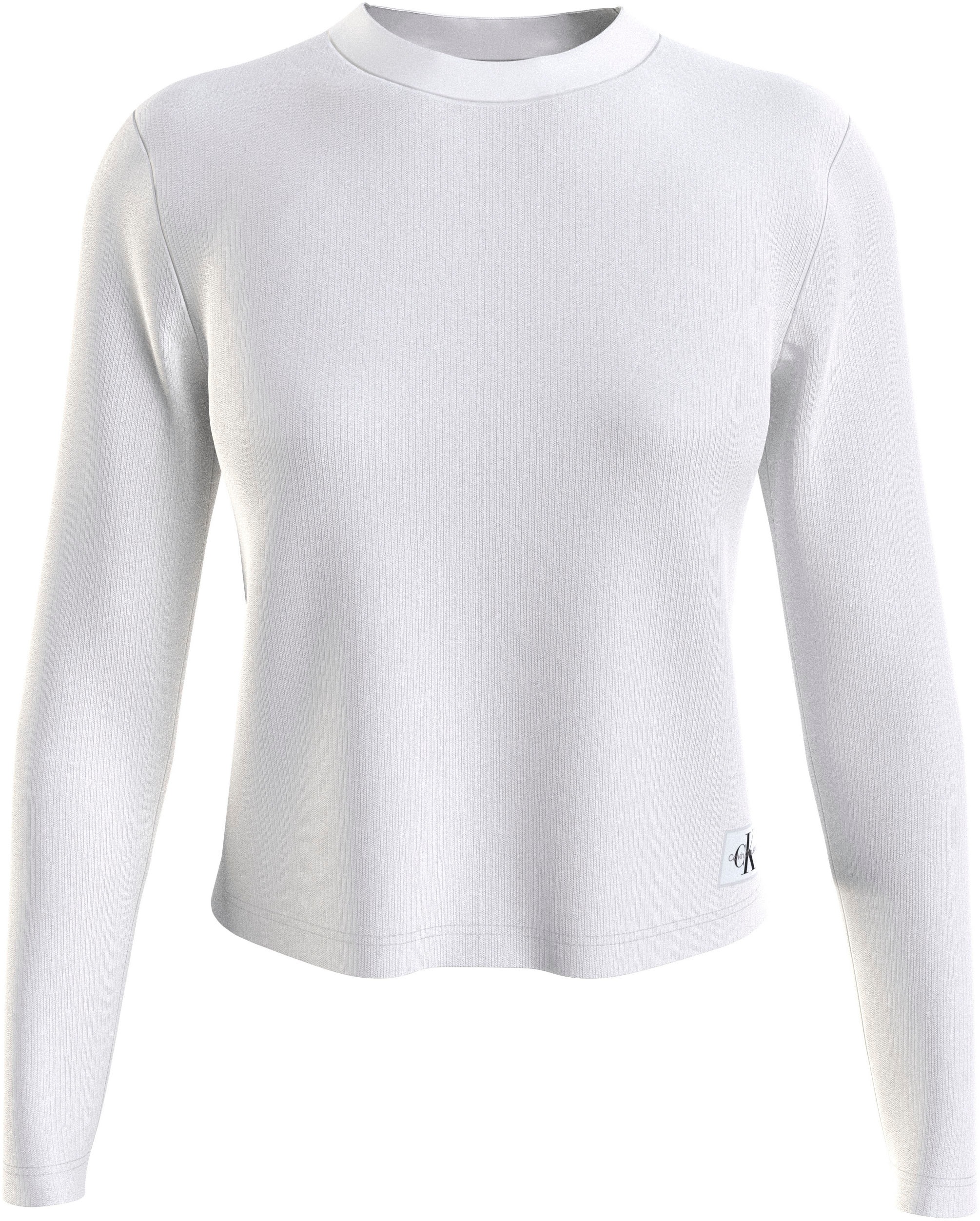 Calvin Klein Jeans Langarmshirt "BADGE RIB BABY TEE LONG SLEEVE" günstig online kaufen