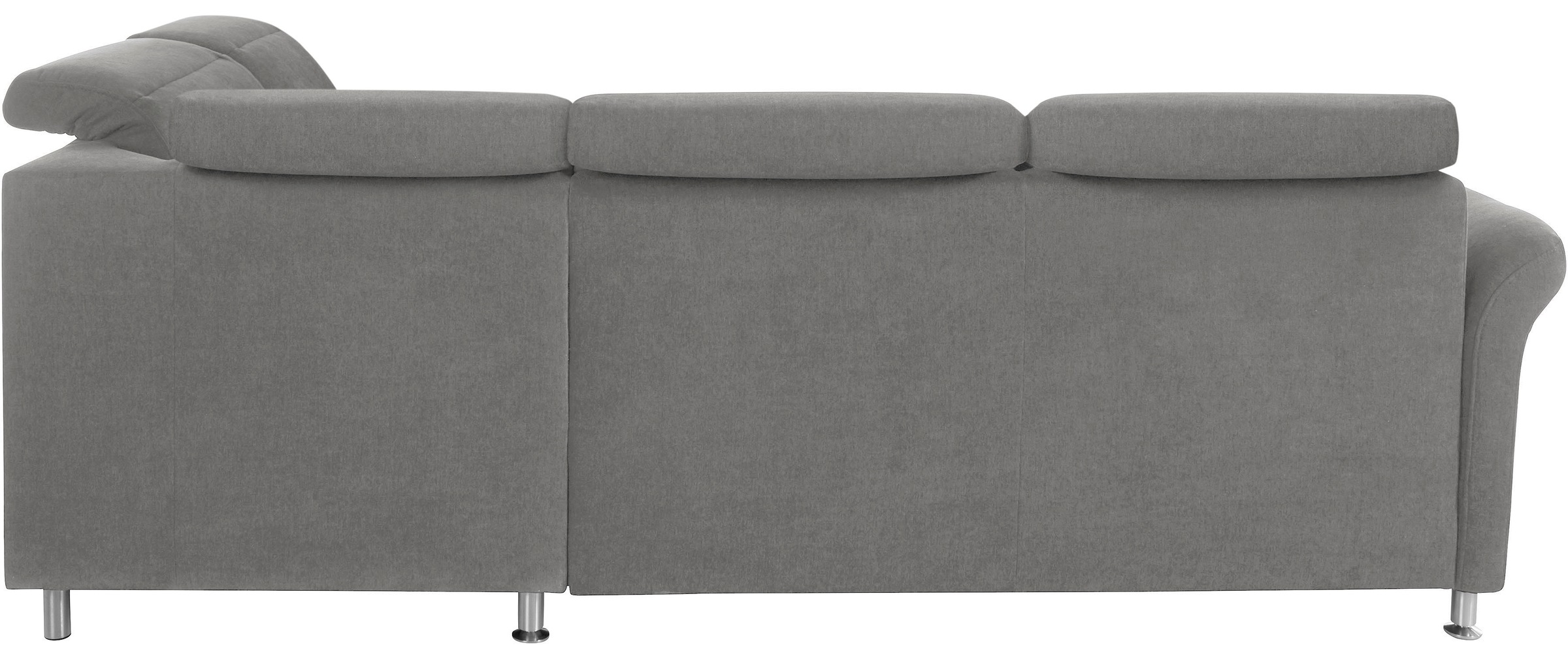sit&more Ecksofa »Darwin L-Form«, inklusive Federkern, wahlweise mit Kopfteilverstellung, Bettfunktion