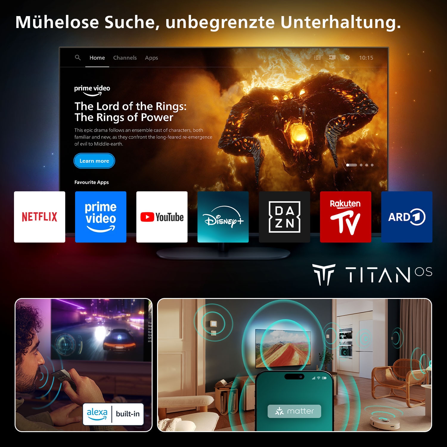 Philips LED-Fernseher »43PUS8500/12« 108 cm/43 ″ Smart-TV
