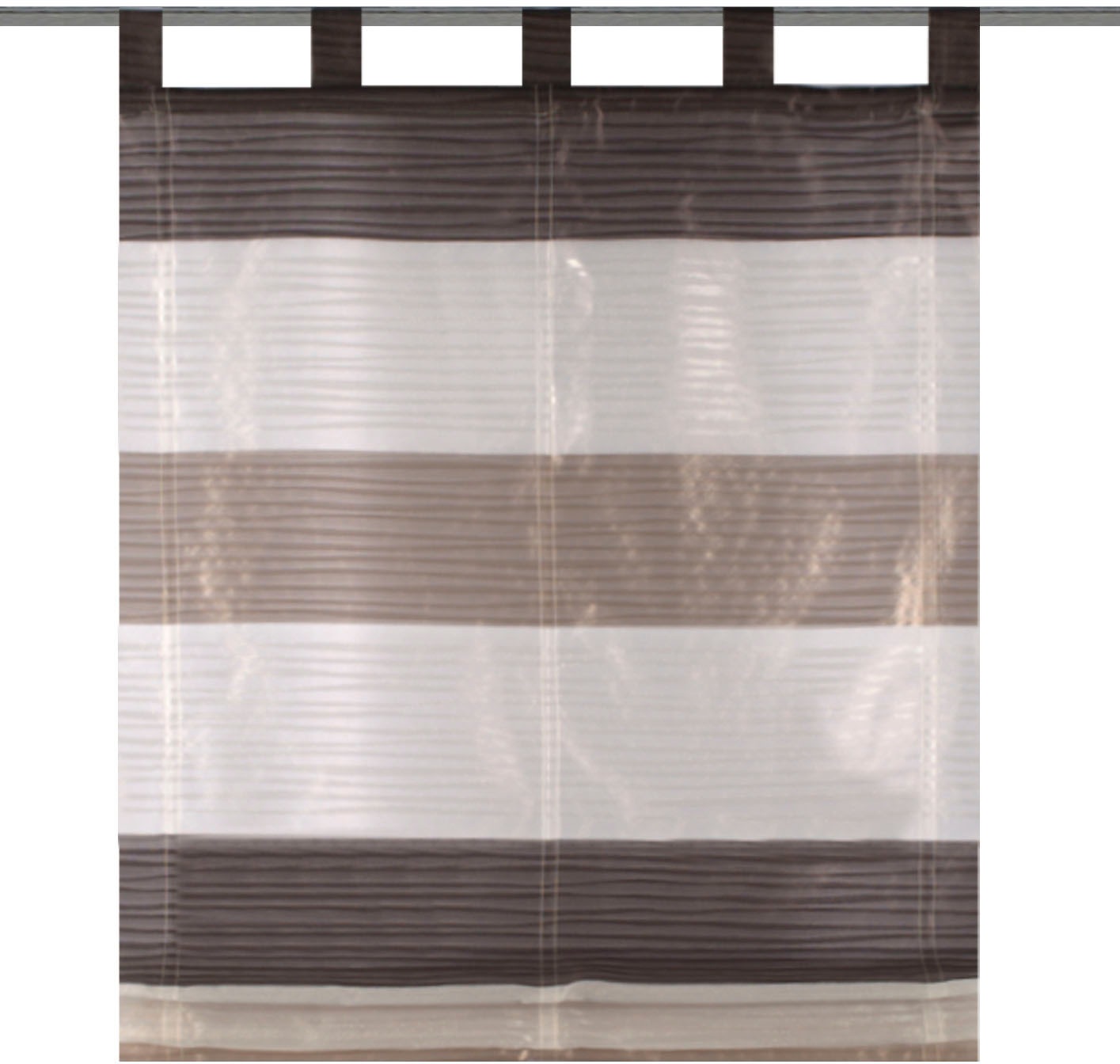 HOME WOHNIDEEN Raffrollo "GABI" mit Schlaufen freihängend Effektvoile günstig online kaufen