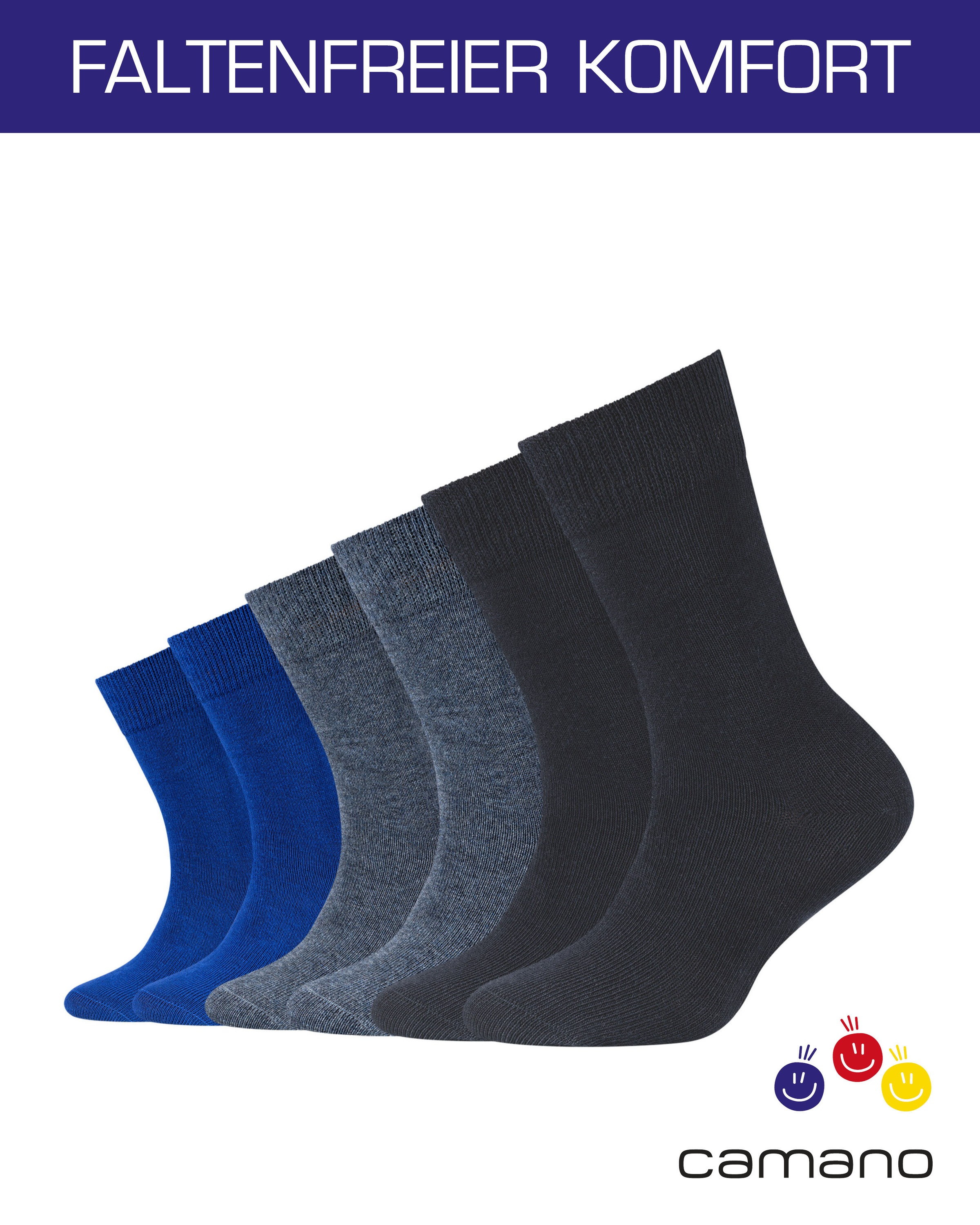 Camano Socken, (Packung, 6 Paar)