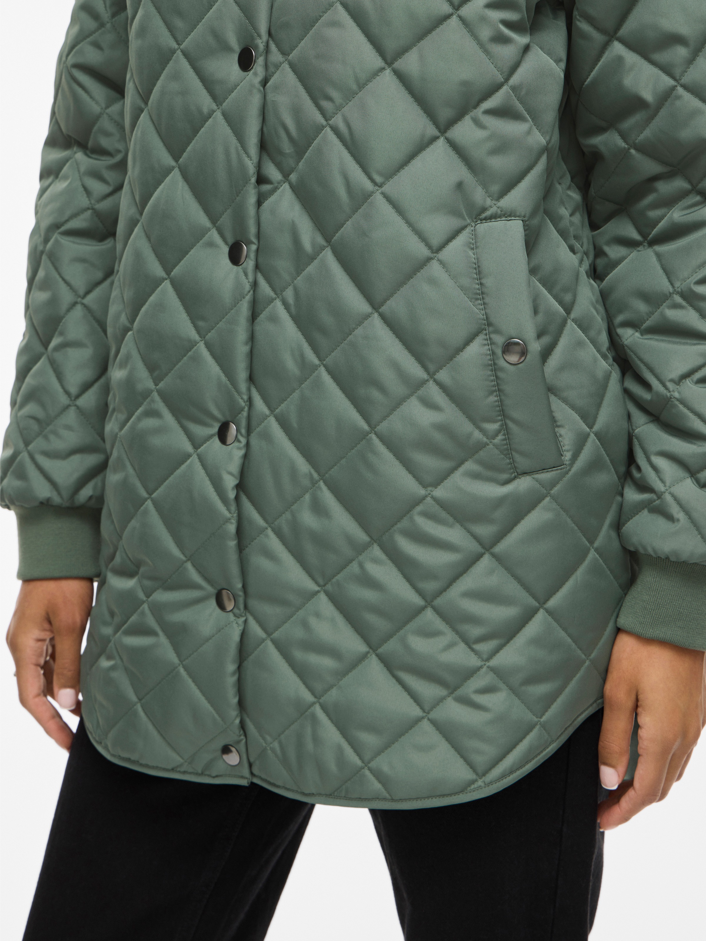 Vila Steppjacke "VITATE L/S HOODED JACKET - NOOS", mit Kapuze günstig online kaufen