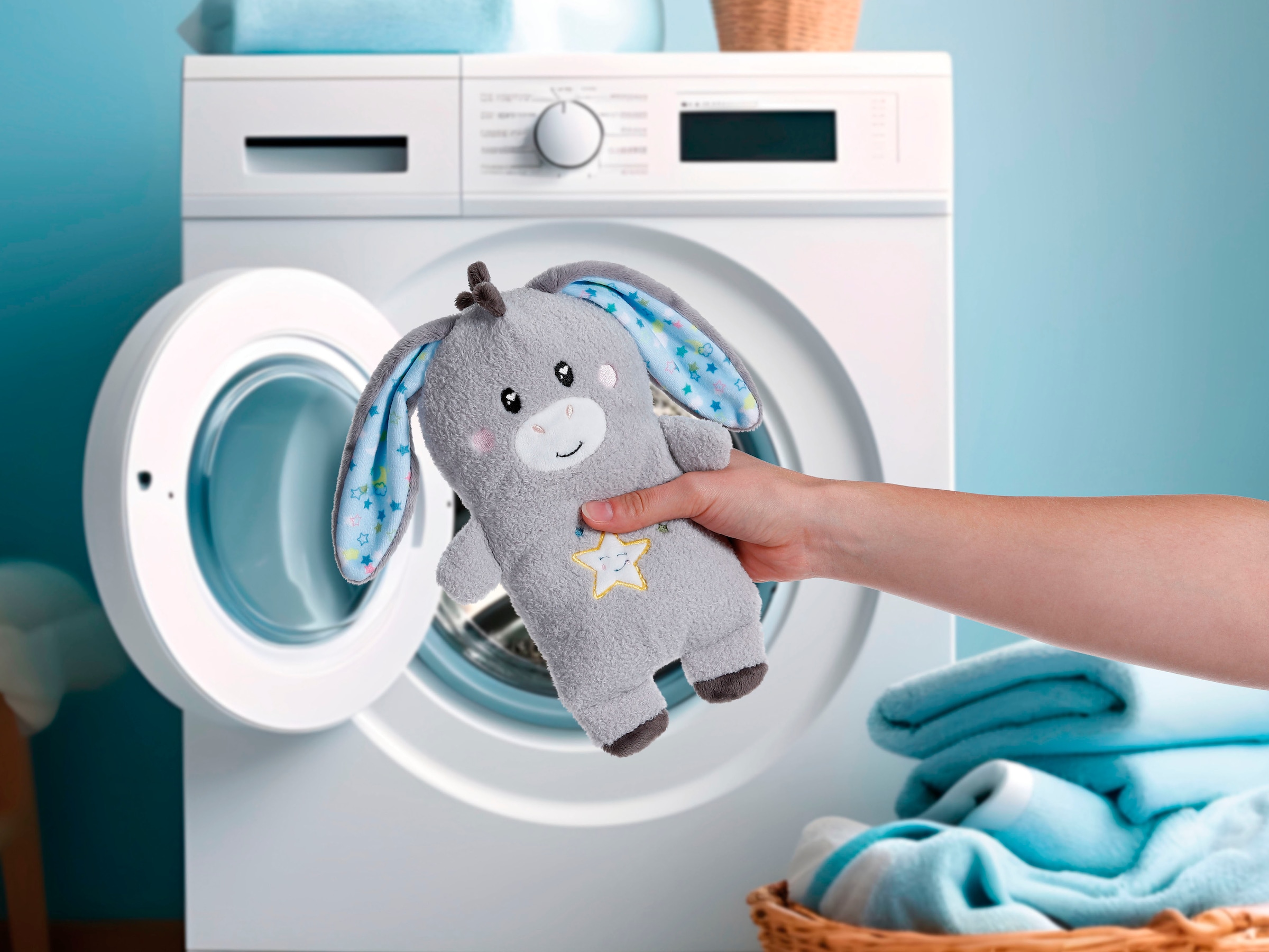 Nici Kuscheltier »My First NICI, Esel Littledoo 25 cm«, Baby Einschlafhilfe; mit Licht und Sound