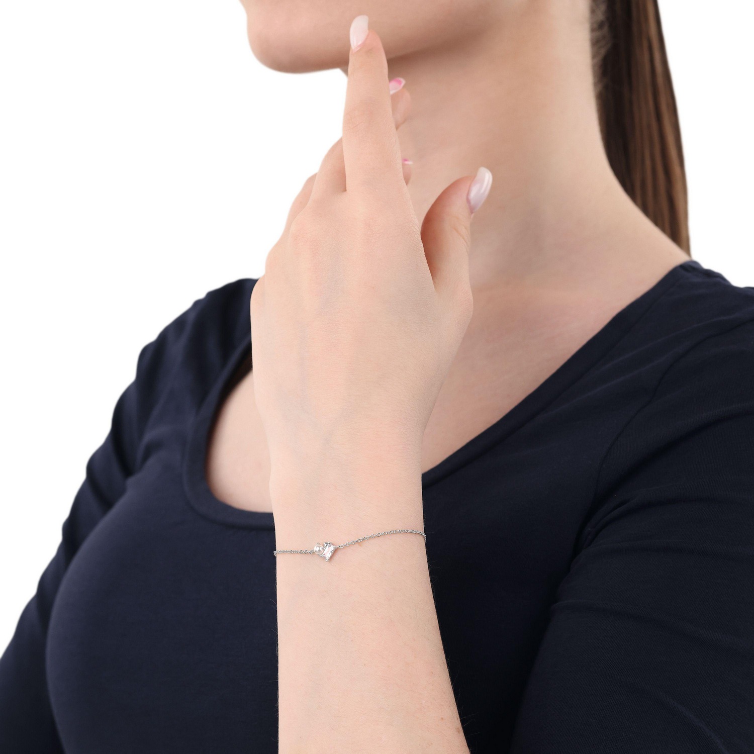 Amor Armband »Schmuck Geschenk« mit Zirkonia (synth.)   - mit Muschelkernperle