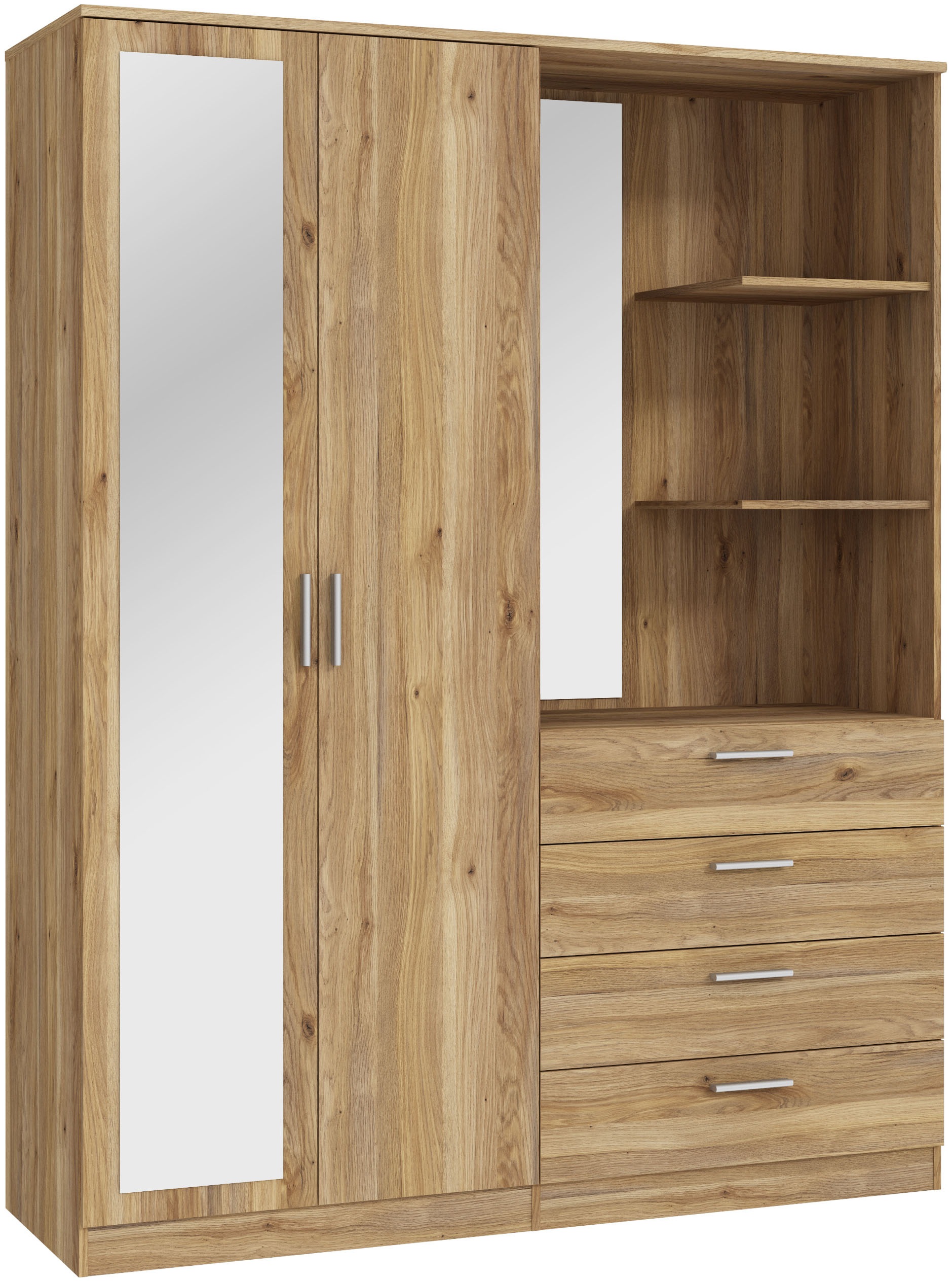 FORTE Kompaktgarderobe B/H/T 159,3/203,4/52,7 cm, Stauraumwunder günstig online kaufen