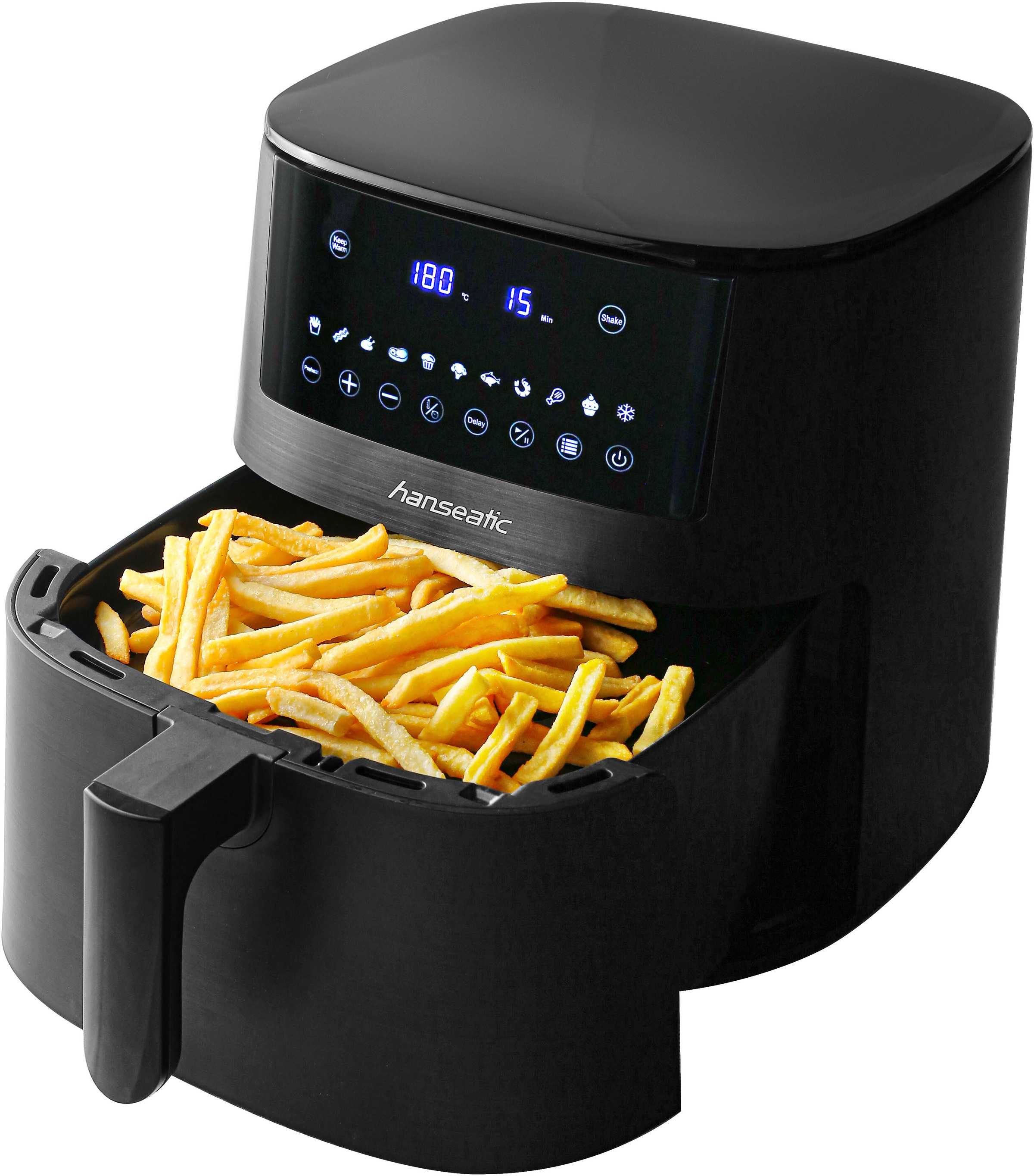 HANSEATIC Heißluftfritteuse "HAF651650BCU", B:34cm H:30cm T:40cm, schwarz, Fritteusen