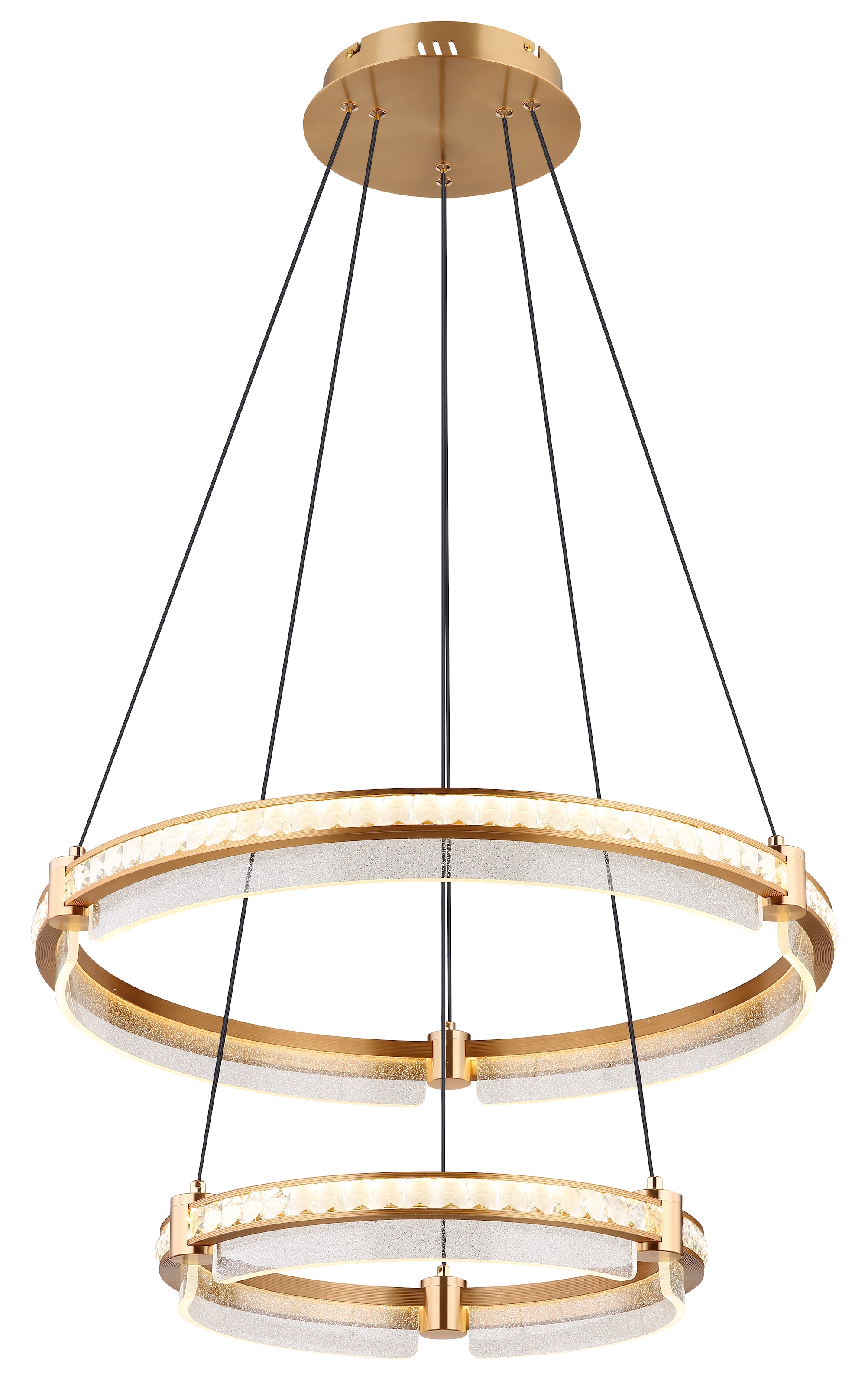 GLOBO LIGHTING LED Pendelleuchte »BLONDIE«, Leuchtmittel LED-Modul | LED fest integriert, Hängelampe/Hängeleuchte/Wohnzimmer/Esstisch/elegant