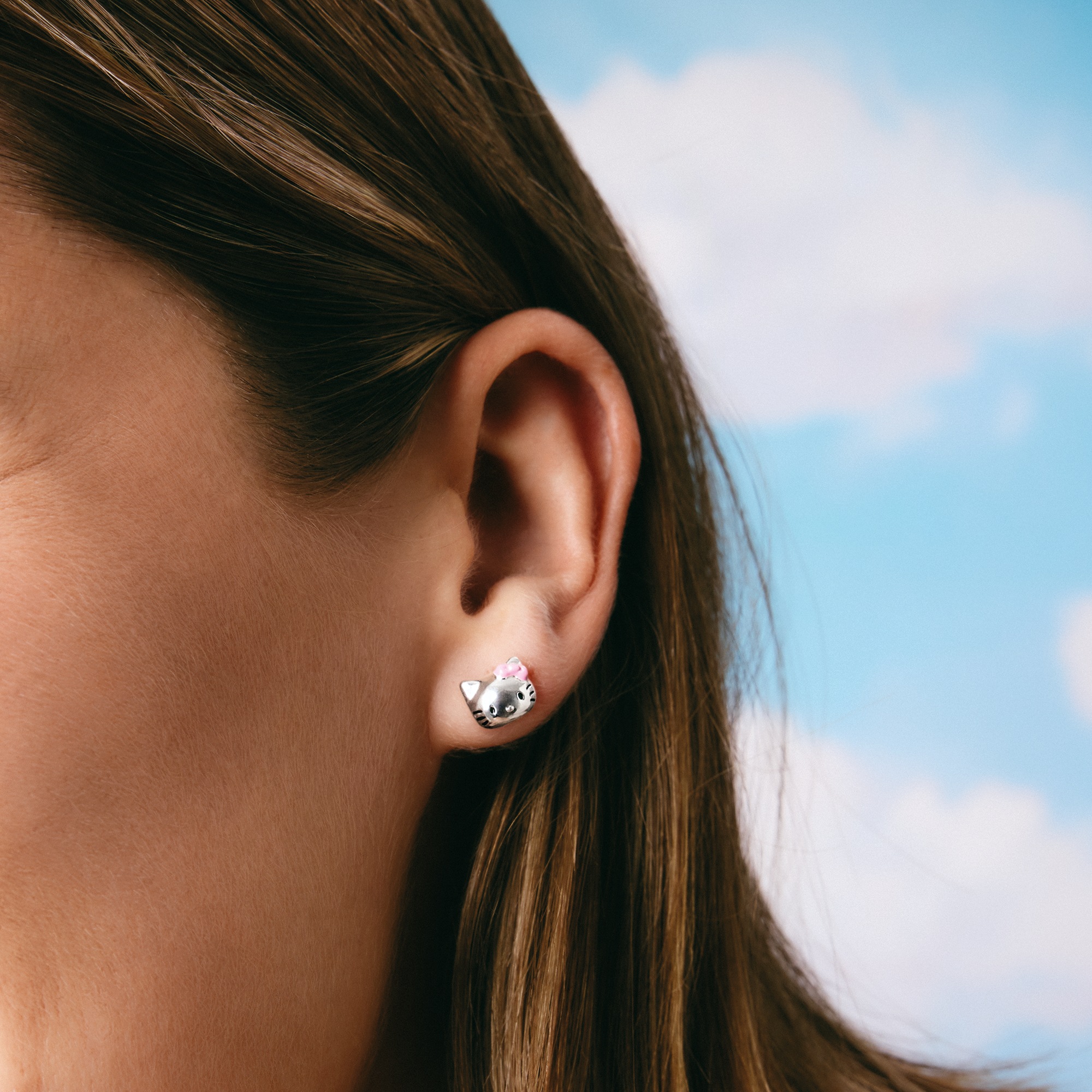 THOMAS SABO Paar Ohrstecker »THOMAS SABO ♡ Hello Kitty Ohrstecker« Emaille