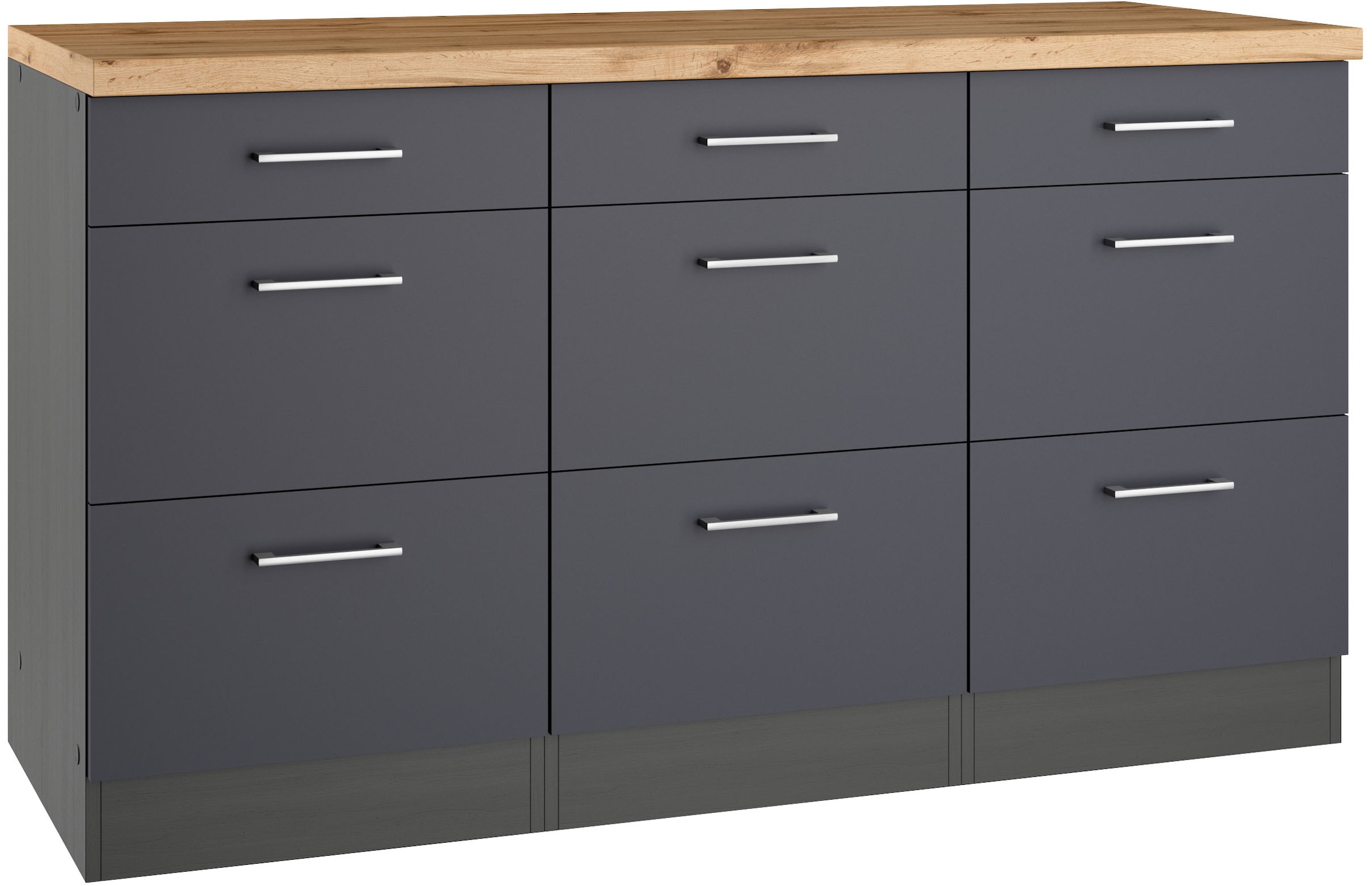 KOCHSTATION Unterschrank "KS-Milan", HELD Möbel,Auszugschrank 150 cm, matte günstig online kaufen