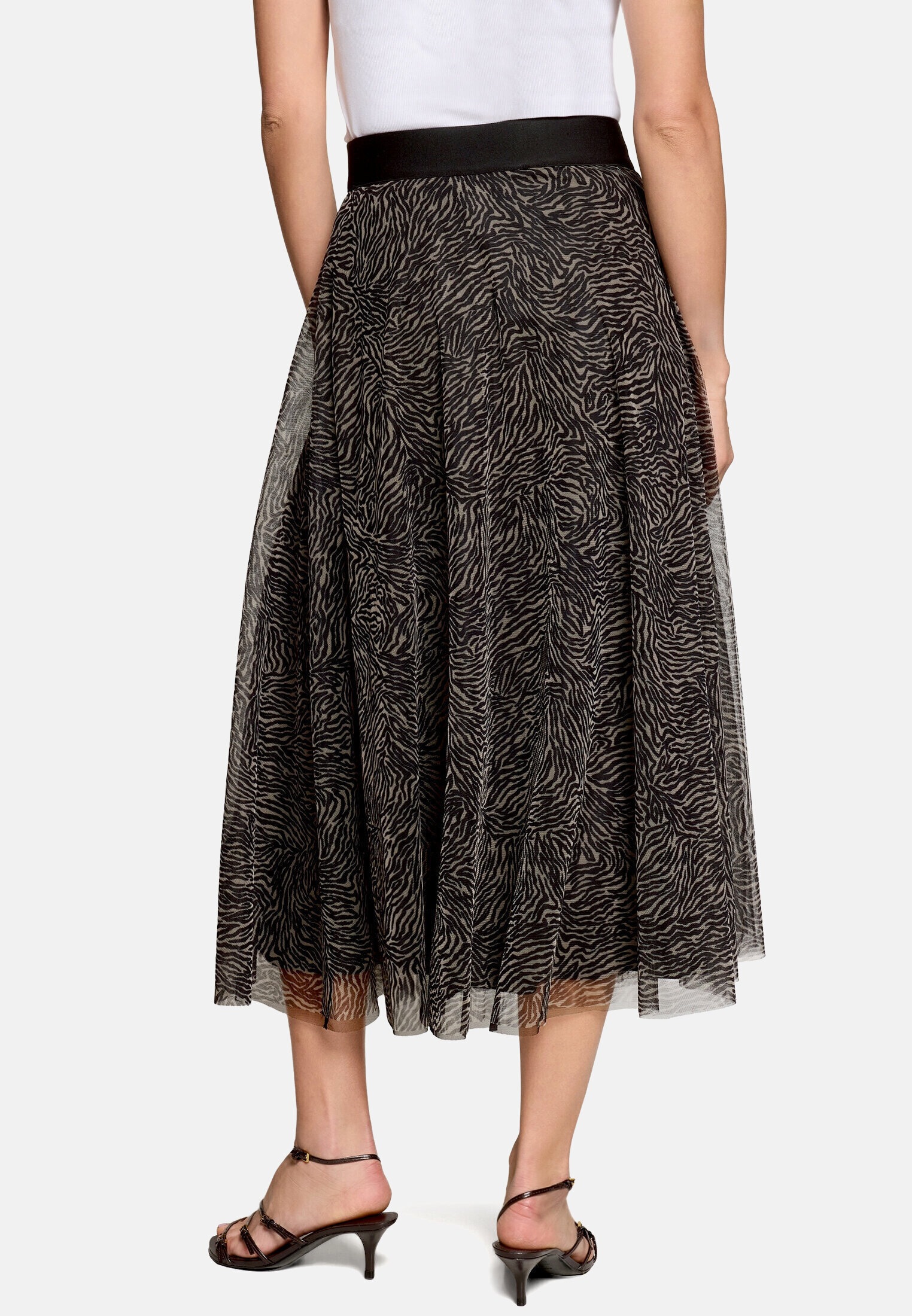 Zero Midirock »Damen mit Muster« Material