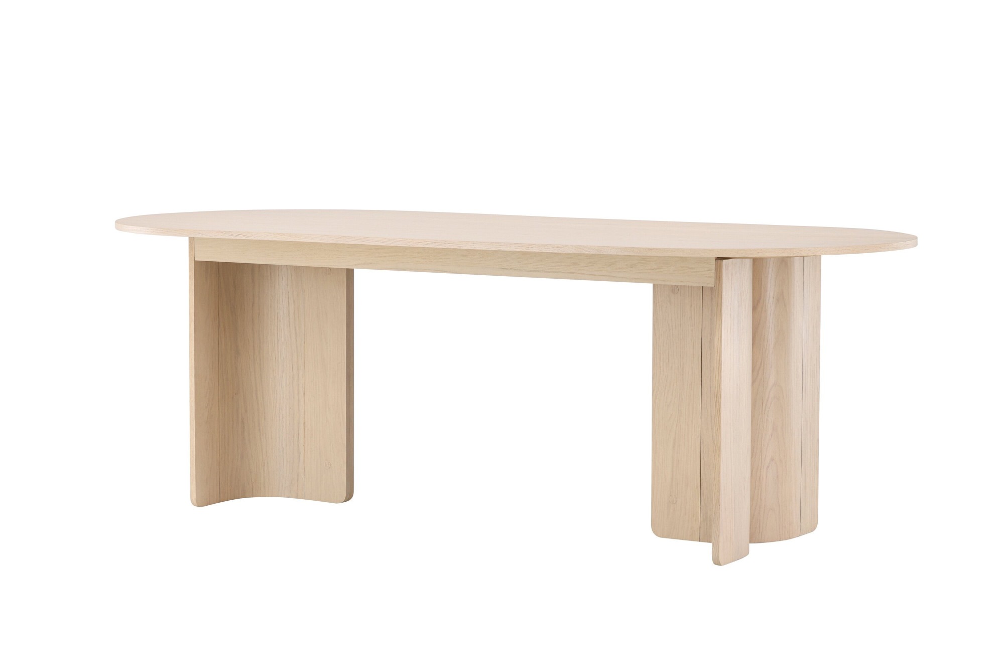 Venture Home Esstisch »Tyresö, rechteckiger Esstisch 220 × 100 cm in Whitewash, geräumig« Esszimmertisch, MDF, hell, pflegeleicht