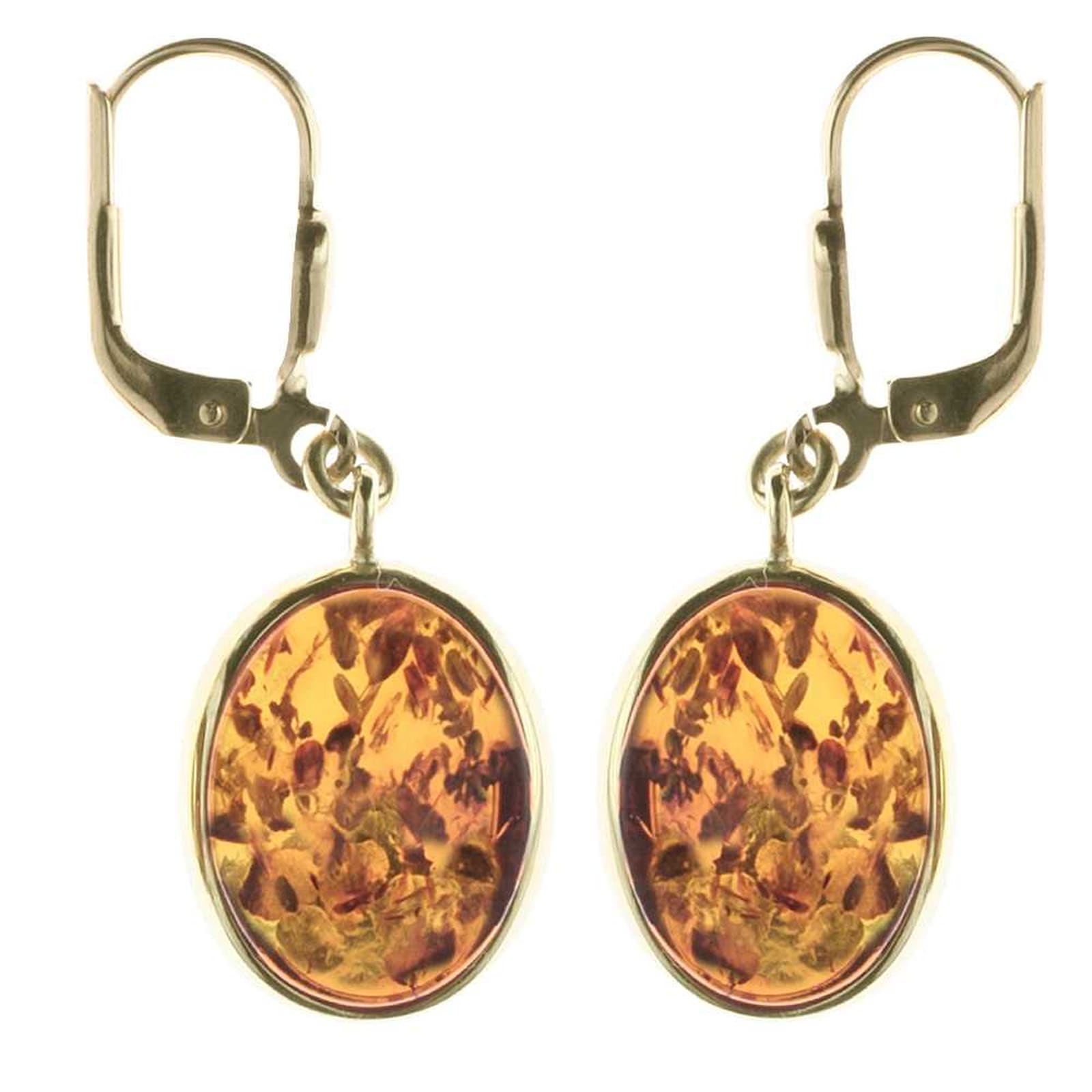 OSTSEE-SCHMUCK Paar Ohrhänger »Ostsee-Schmuck Ohrhänger Classic 14 x 10 mm oval«, (2 tlg.)