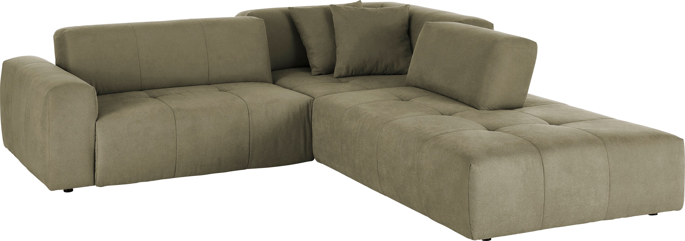 3C Candy Ecksofa »Yoshy Komfortsofa, bequem und modern, hochwertige Verarbeitungsdetails«, Zwei verschiedene Sitztiefen durch verstellbare Rückenlehne, L-Form