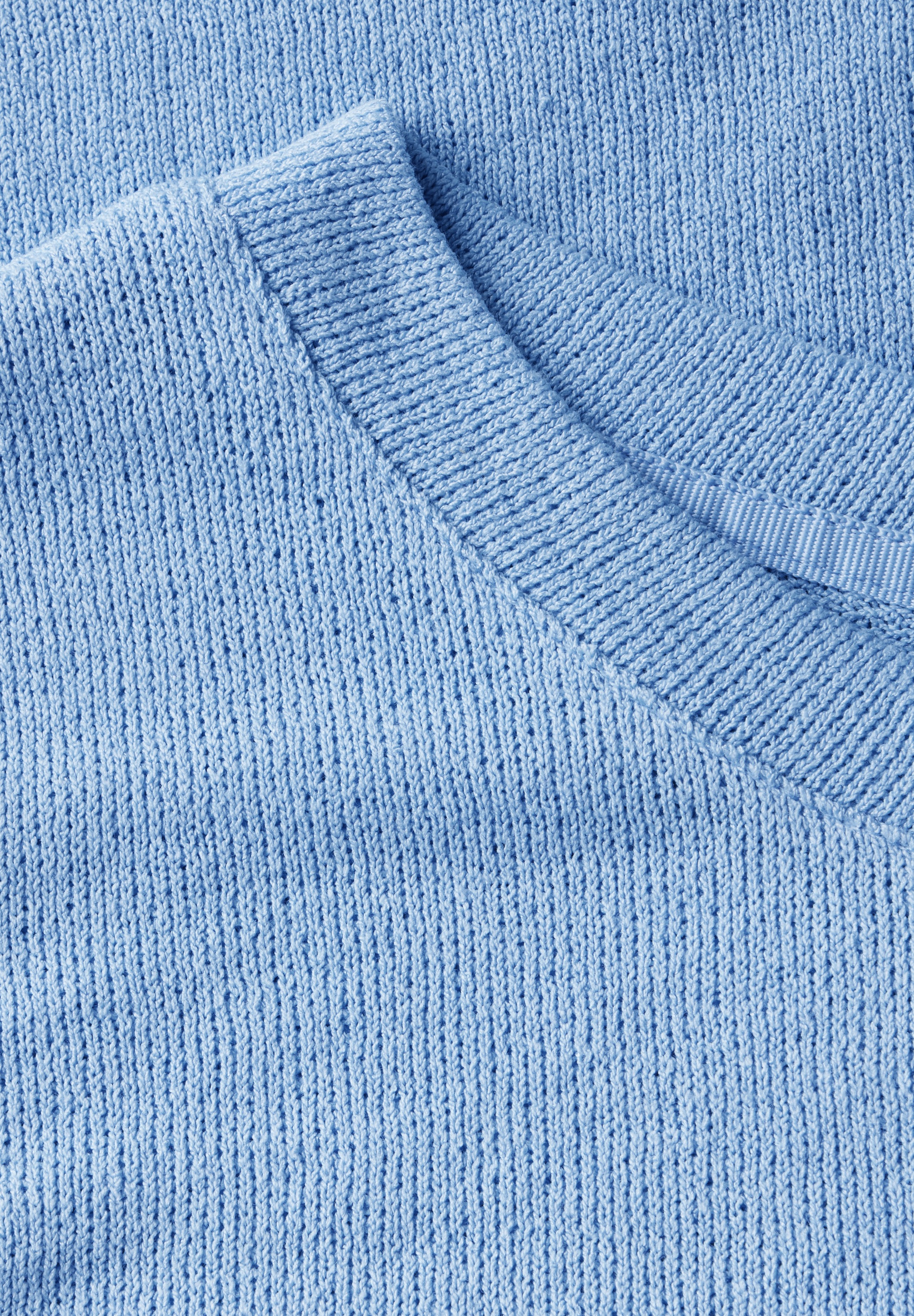 STREET ONE T-Shirt, 3/4-Arm und im Strick-Look