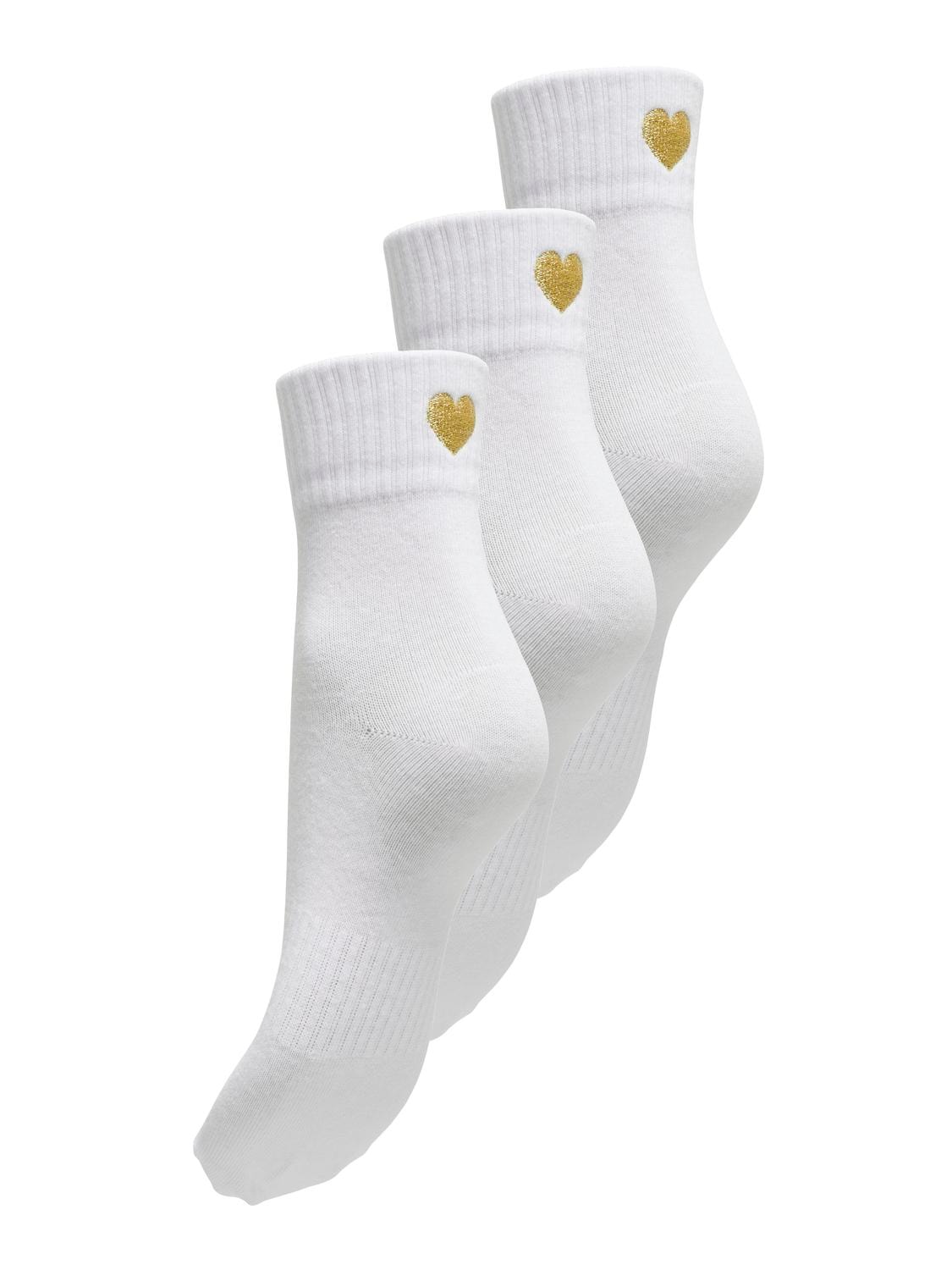 ONLY Socken "ONLTINE HEART TENNIS SOCK 3-PACK AC NOOS" Packung, 3 Paar tlg. günstig online kaufen