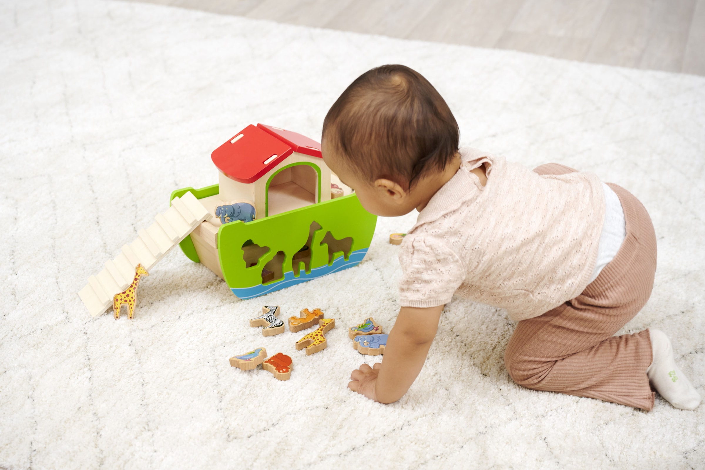 Eichhorn Steckspielzeug »Arche Noah« mit abnehmbarem Dach