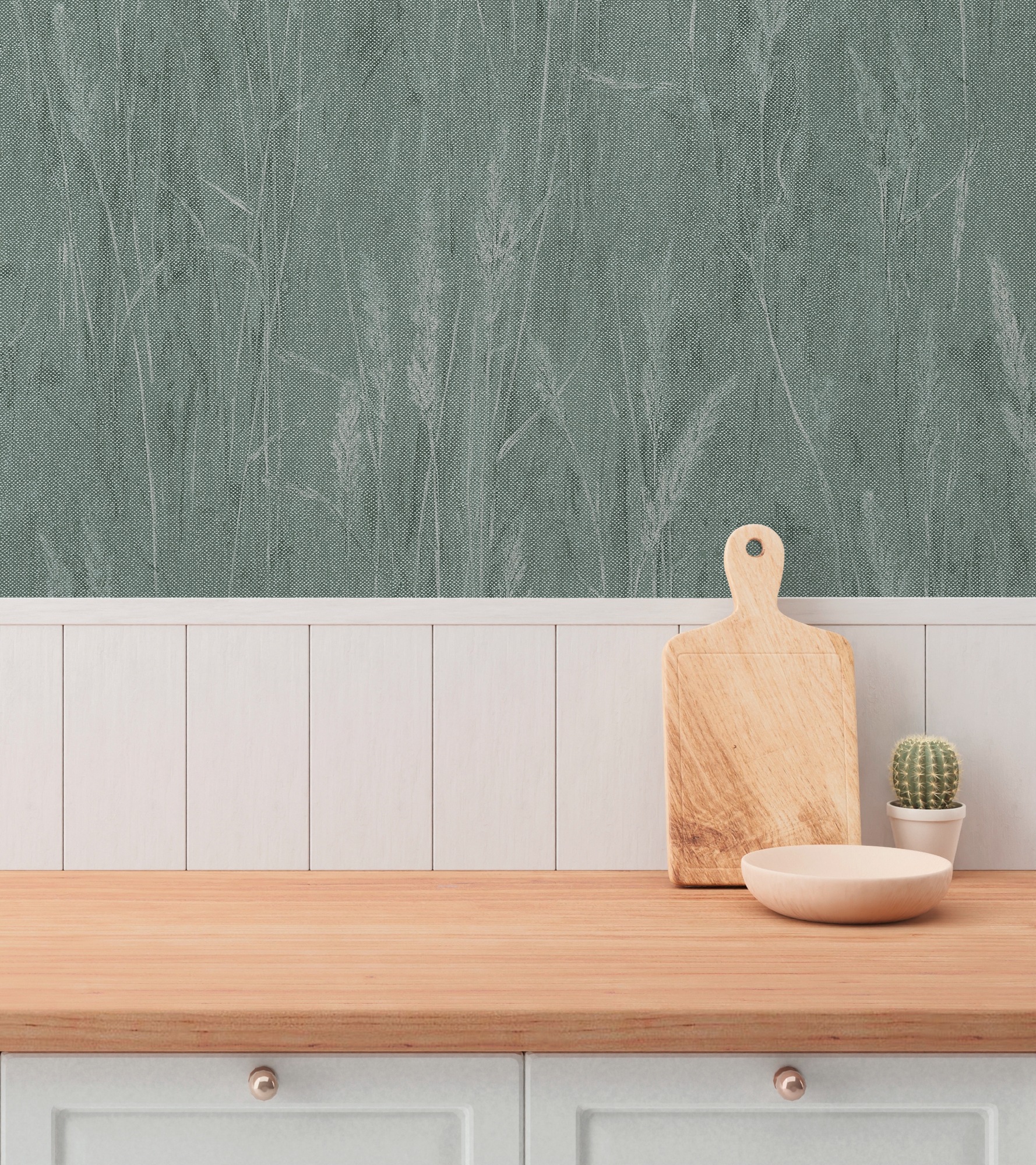 A.S. Création Vliestapete »mit Gräser-Motiv natürliche Räume« matt strukturiert Dekorative Vliestapete mit zartem Gräser-Design