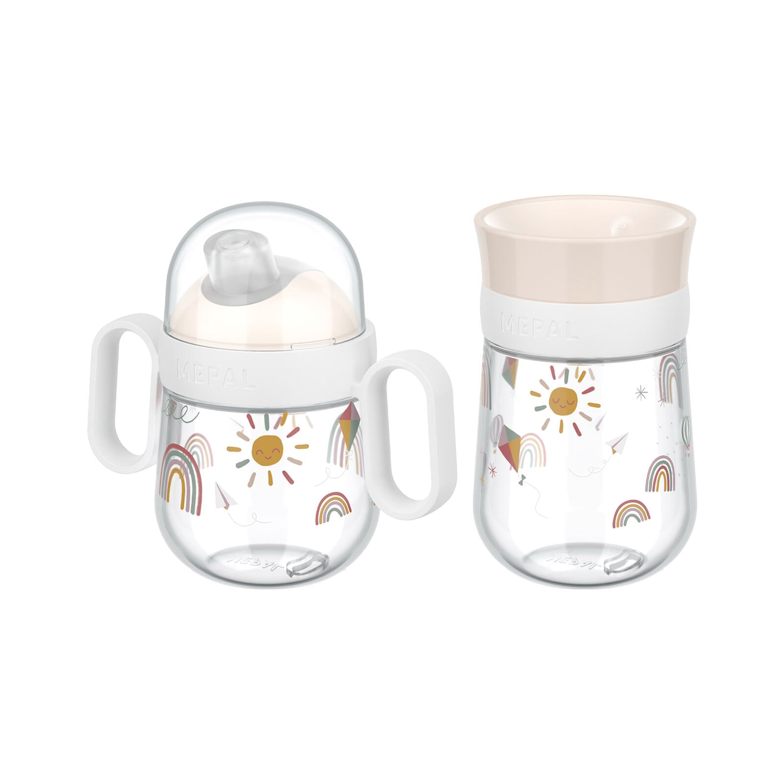Mepal Kinderbecher »Trinklernbecher Antitropf & 360 Grad  Mio 200 & 300 ml 2er Set« Spülmaschinenfest