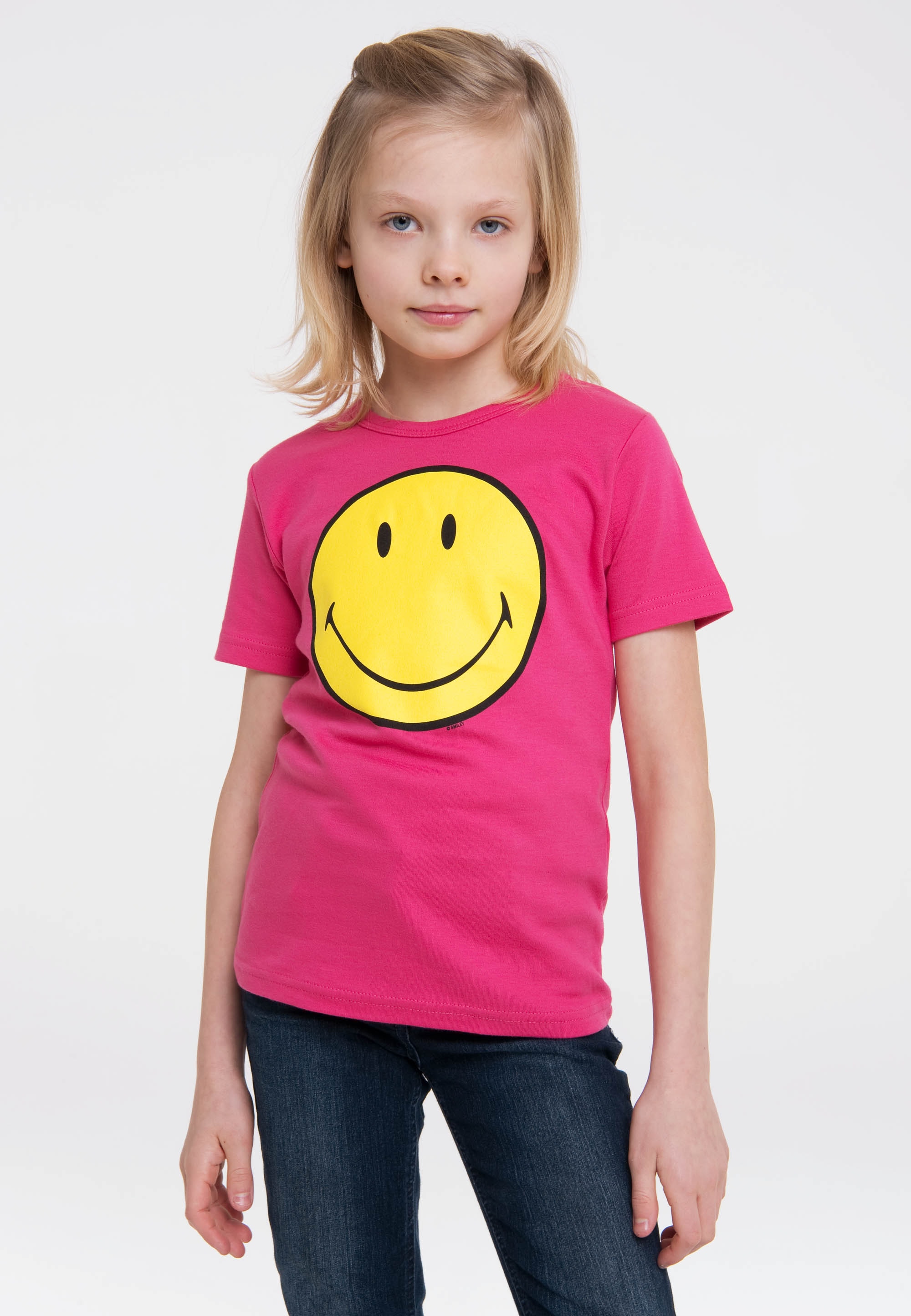 mit online BAUR bestellen Face-Print LOGOSHIRT | T-Shirt, Smiley