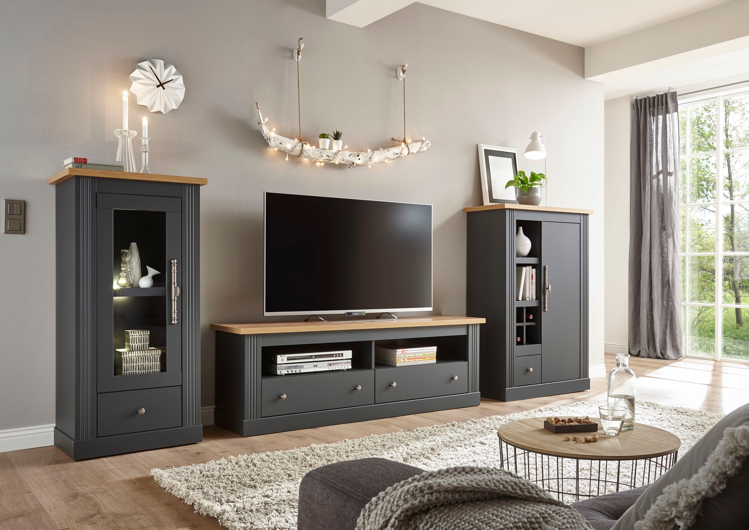 Home affaire Lowboard "Westminster TOPSELLER" Breite ca. 152cm, Fernsehtisc günstig online kaufen