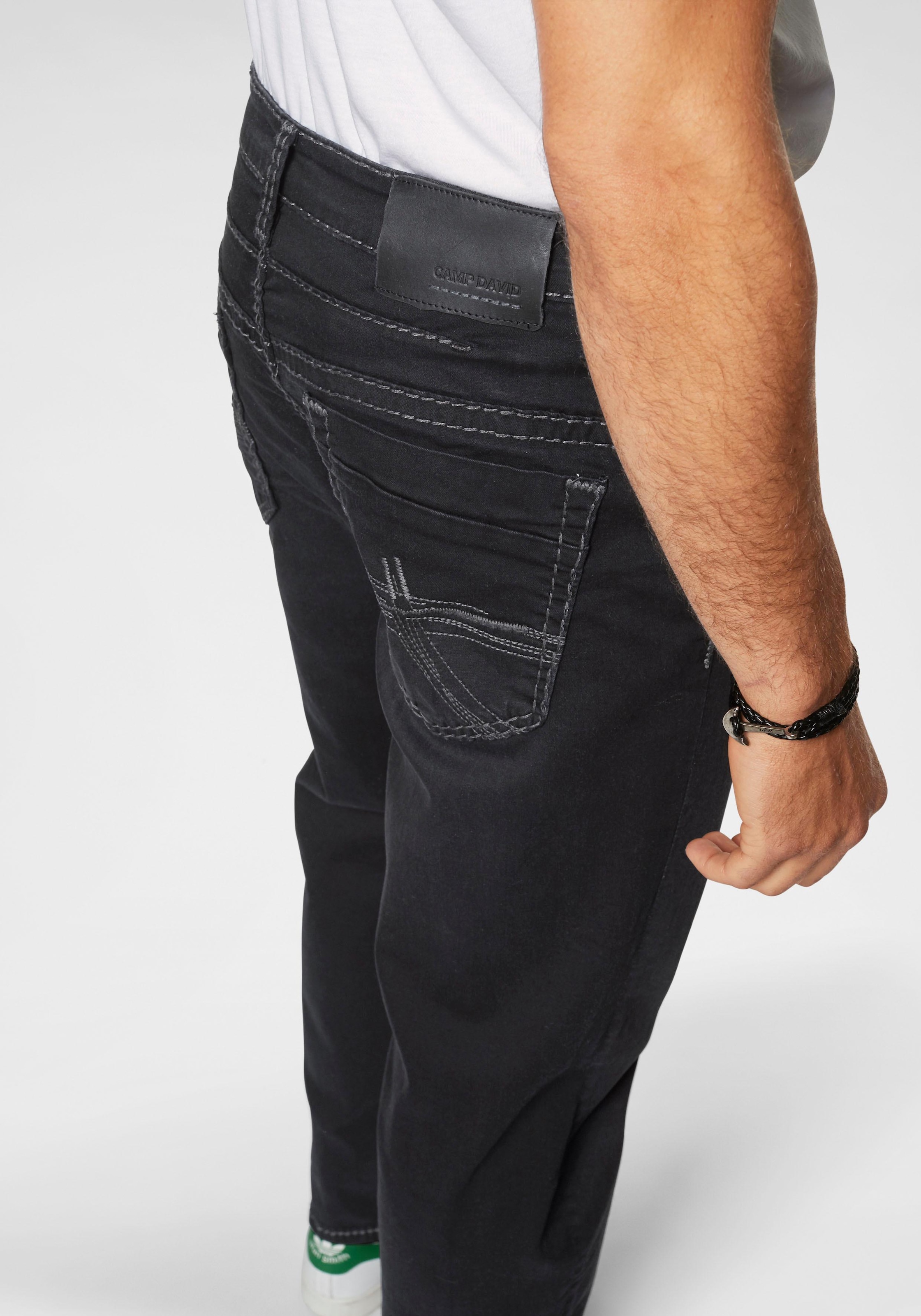 CAMP DAVID Loose-fit-Jeans »CO:NO«, mit markanten Nähten und Stretch