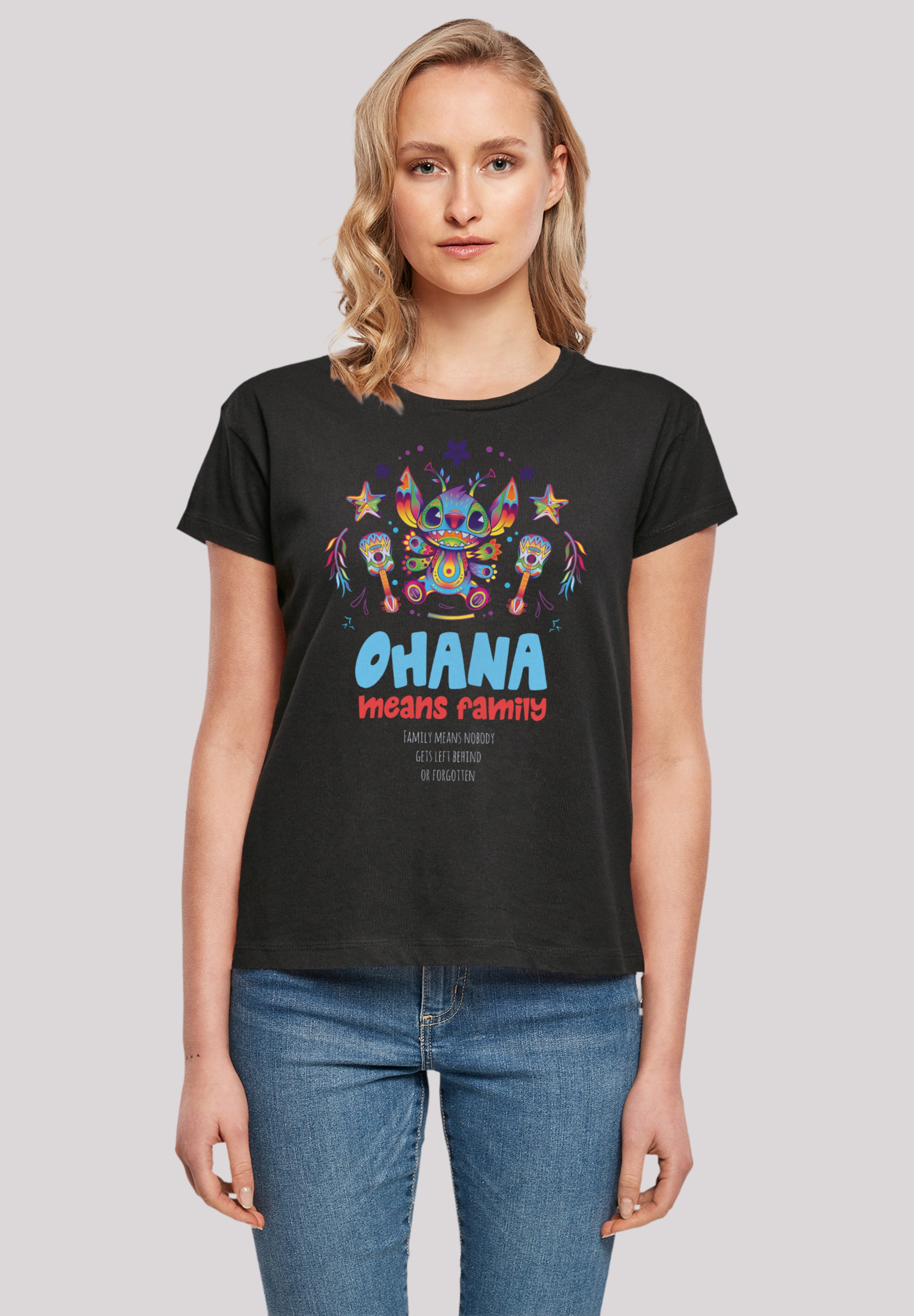 F4NT4STIC T-Shirt »Disney Lilo & Stitch Ohana Mexico«, Premium Qualität