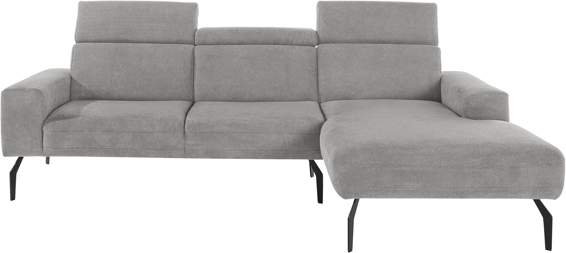 DOMO collection Ecksofa Lucera, inklusive Kopfteilverstellung, wahlweise mit Rückenverstellung