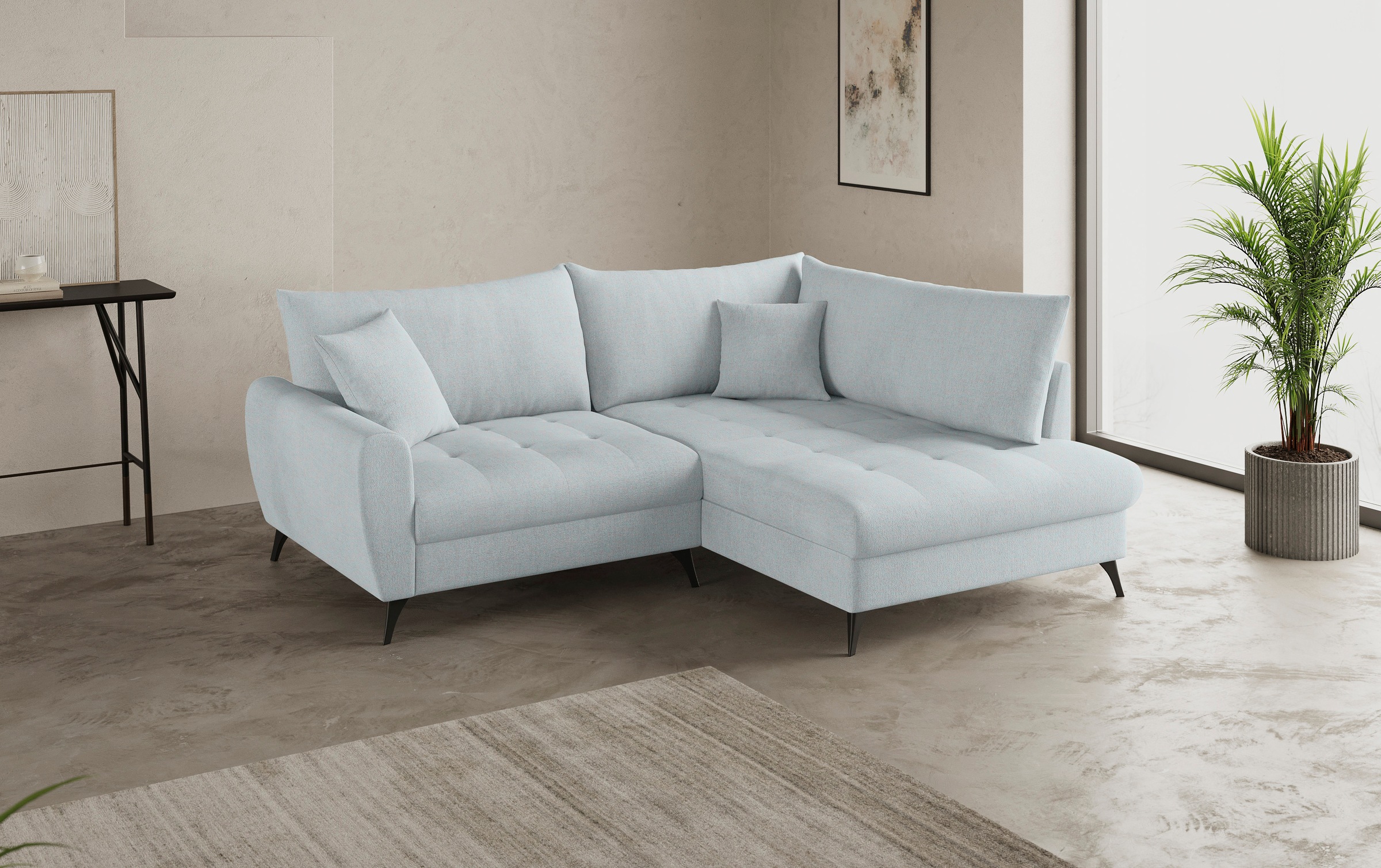 Mr. Couch Ecksofa »Blackburn II, L-Form«, Mit Kaltschaumpolsterung bis 140 kg belastbar