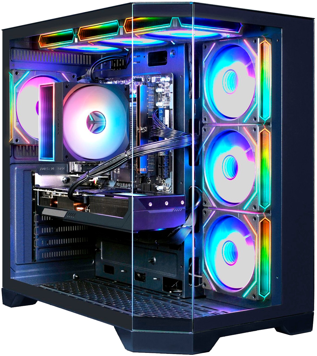 GAMEMAX Gaming-PC-Komplettsystem »MegaDeal HYPE-A BK 2910 AMD Ryzen 7 5700X 32GB 1TB SSD RTX 5060« 32 ″ AMD Ryzen 7 GeForce RTX 5060 32 GB RAM 1 GB SSD Windows 11 + MSI MAG 32C6X Curved Monitor 80cm (32")