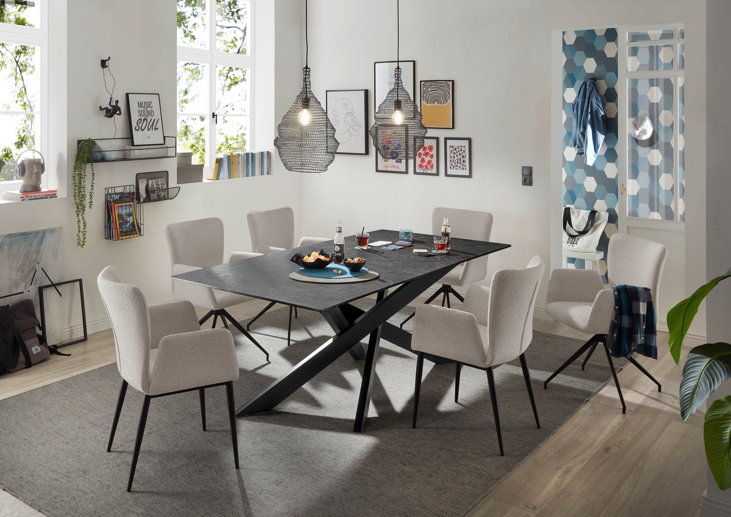 set one by Musterring Esszimmerstuhl "El Paso" () 2 Stk.Vierfuß-Gestell sch günstig online kaufen