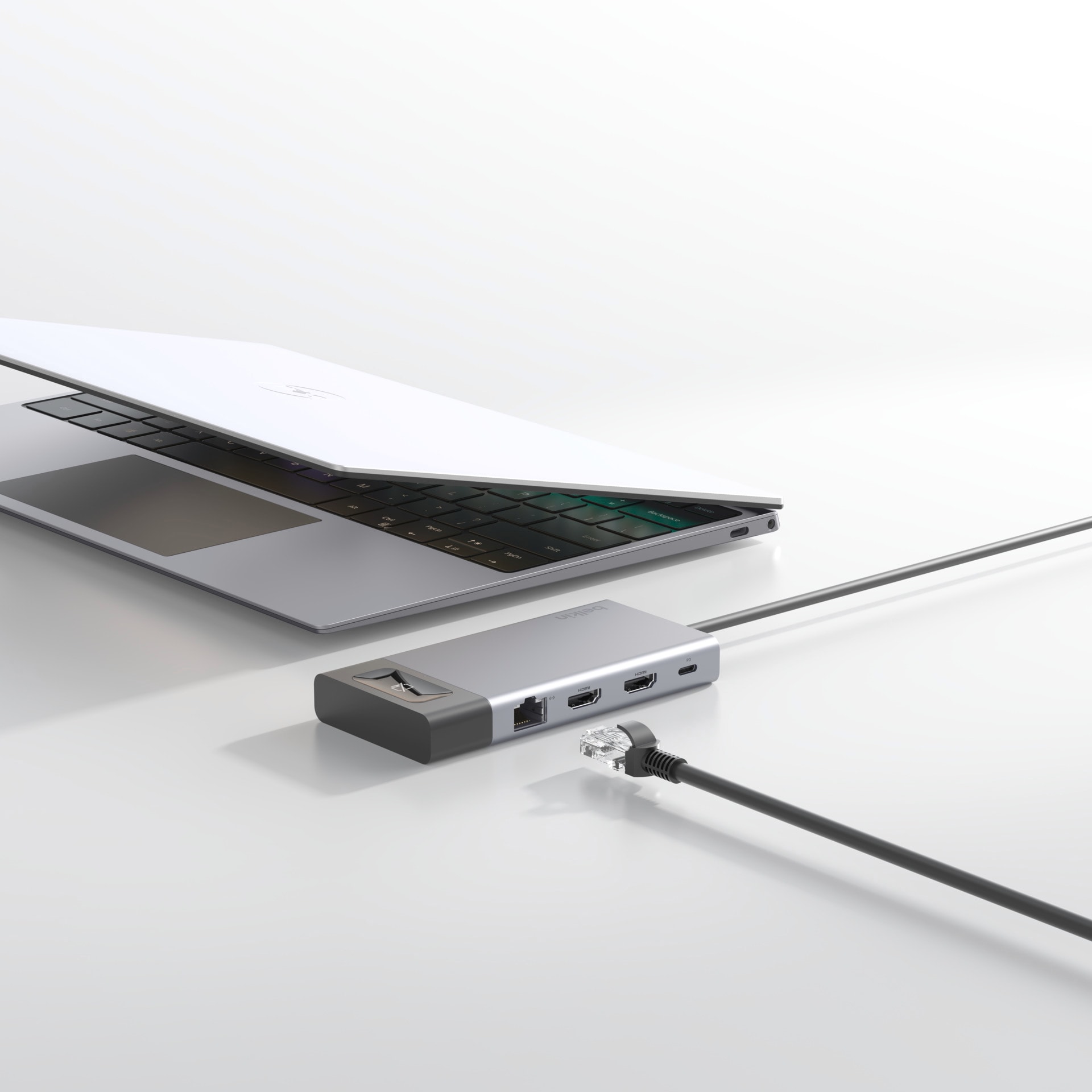 Belkin Laptop-Dockingstation »Connect 8-in-1 USB-C-Hub für zwei Bildschirme«
