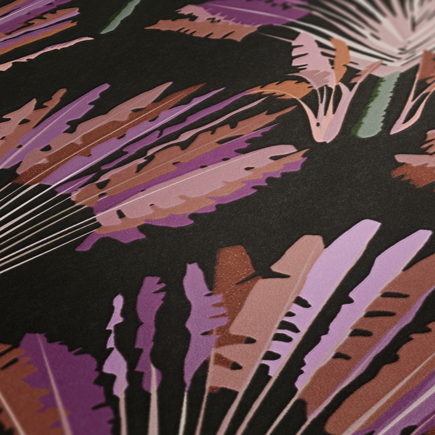 Architects Paper Vliestapete »Jungle Chic«, floral-botanisch-tropisch, Palmentapete Tapete Dschungel Federn Tapeten Wohnzimmer Schlafzimmer