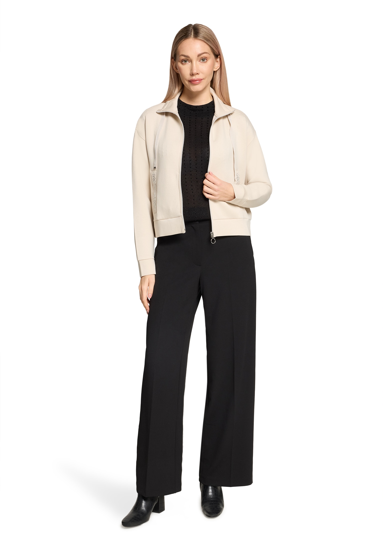 Betty Barclay Sweatjacke »Damen mit Rippenstruktur«
