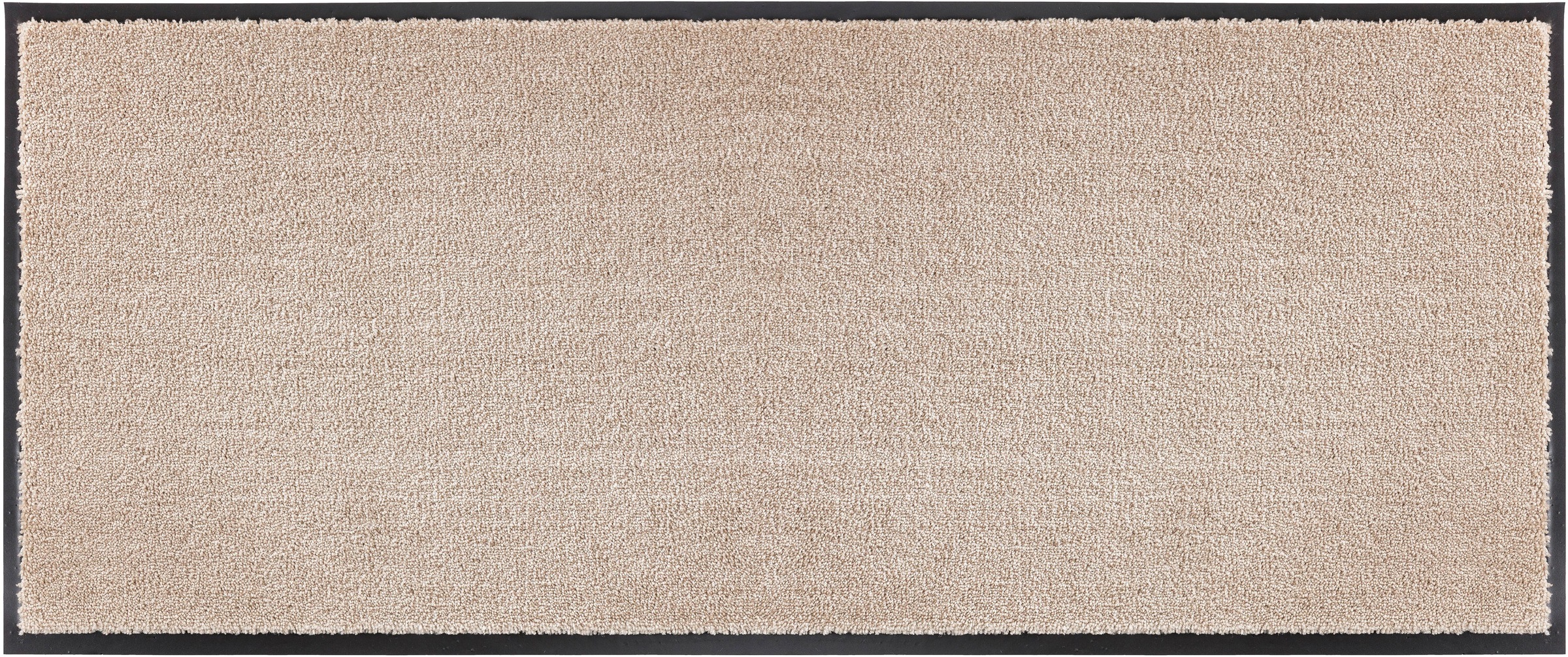 Läufer "Miami Uni" Gr. 17, beige, B:67cm H:7mm L:150cm, Kunstfaser, SCHÖNER WOHNEN-KOLLEKTION, Teppiche, Läufer, Schmutzfangläufer, Schmutzfangteppich, Schmutzmatte, waschbar